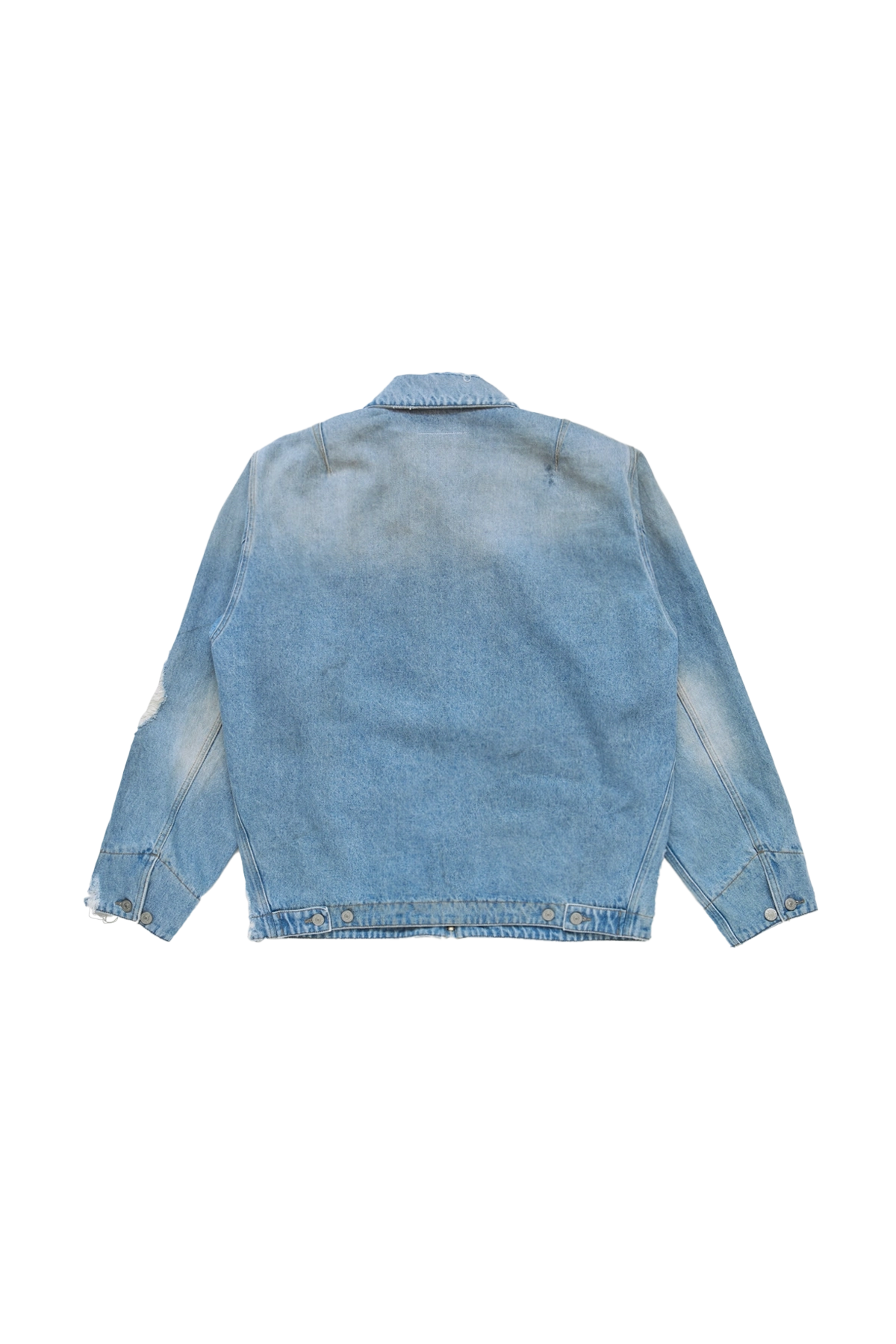 MM6 Maison Margiela Zip-Up Denim Jacket Blue – ESSXNYC MM6 Maison Margiela Zip-Up Denim Jacket Blue – ESSXNYC