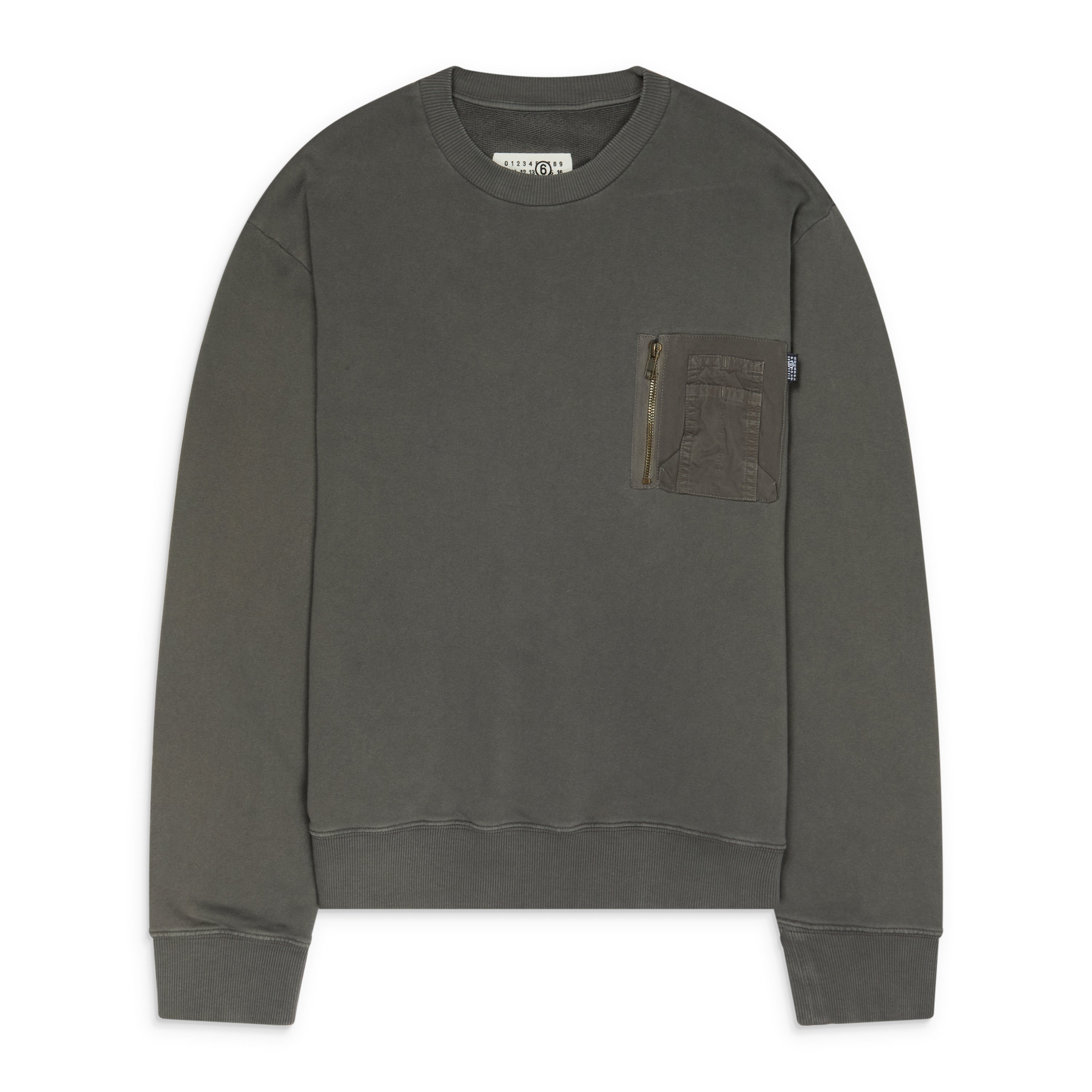 MM6 Maison Margiela Sweatshirt With Cargo Pocket Taupe – ESSXNYC
