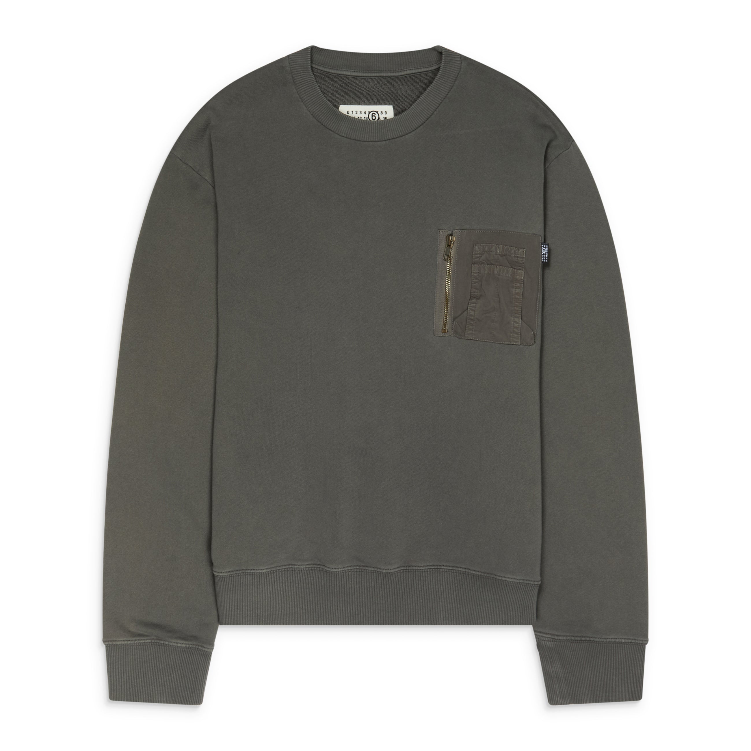MM6 Maison Margiela Sweatshirt With Cargo Pocket Taupe