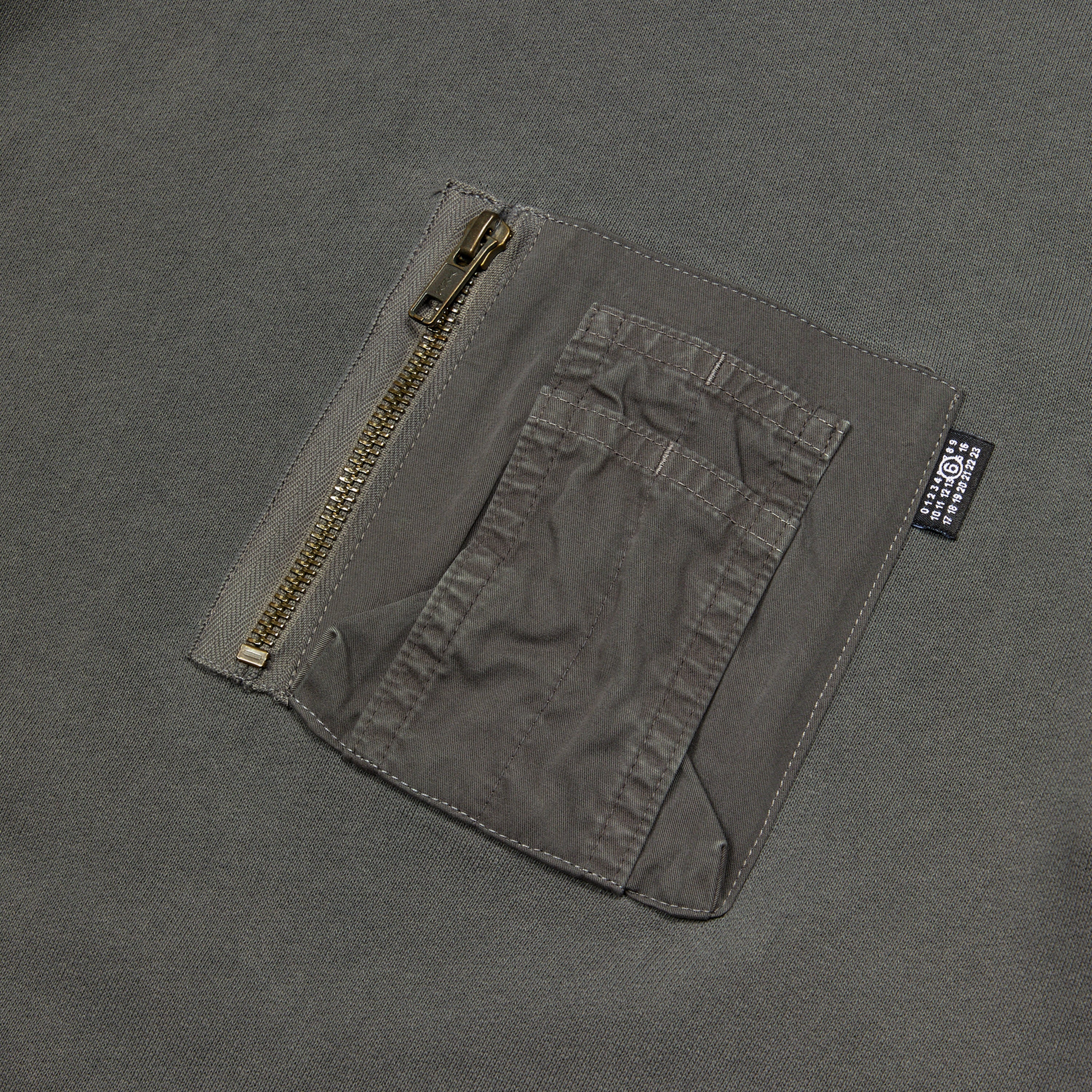 MM6 Maison Margiela Sweatshirt With Cargo Pocket Taupe – ESSXNYC