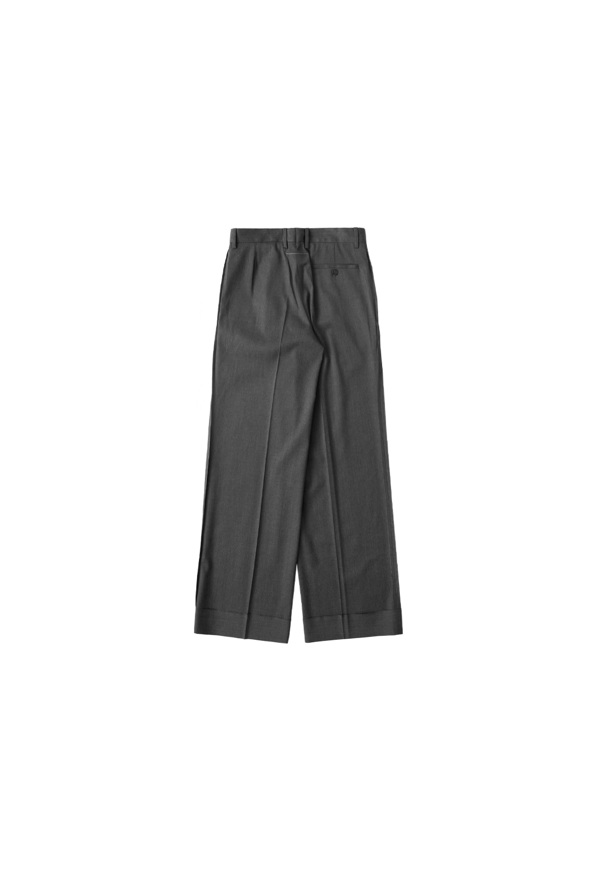 MM6 Tailored Wool Pants Dark Grey Melange 1