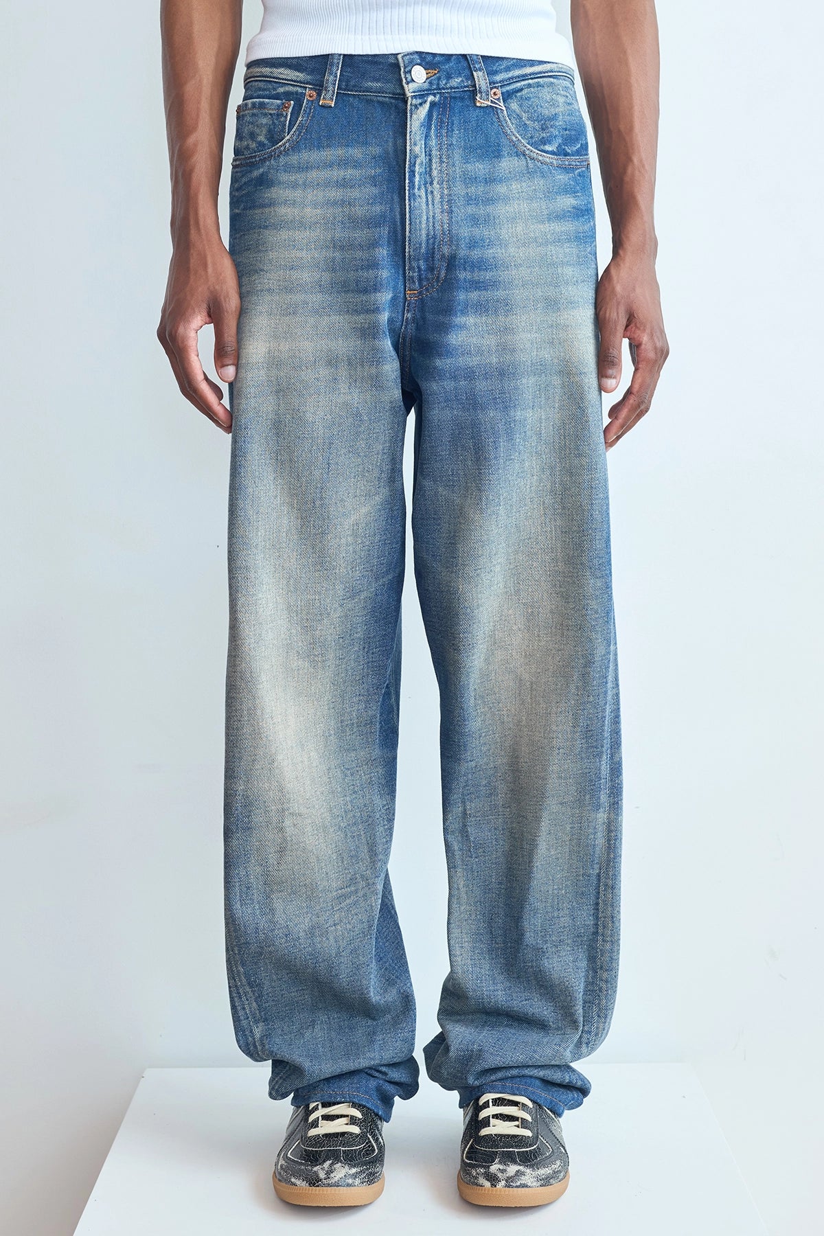 MM6 Washed Denim Jeans Medium Fit