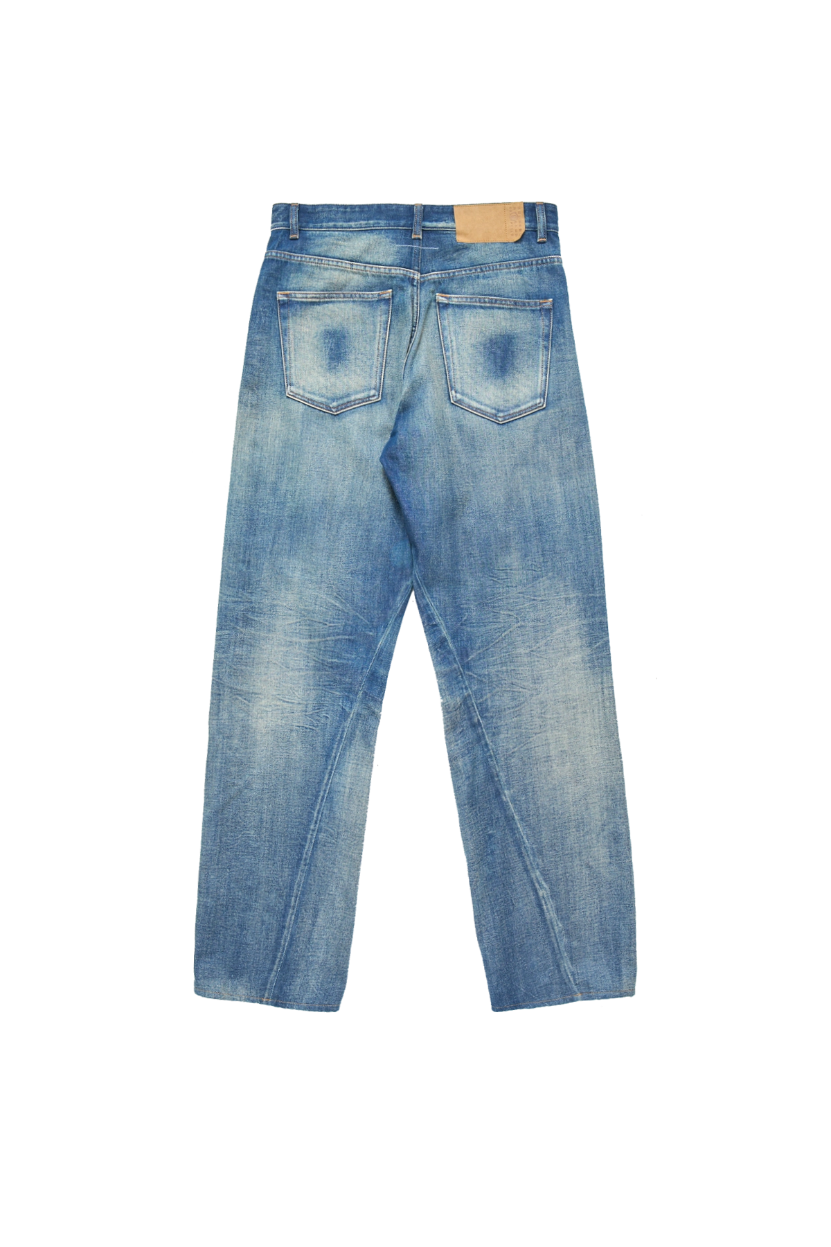 MM6 Washed Denim Jeans Medium Back