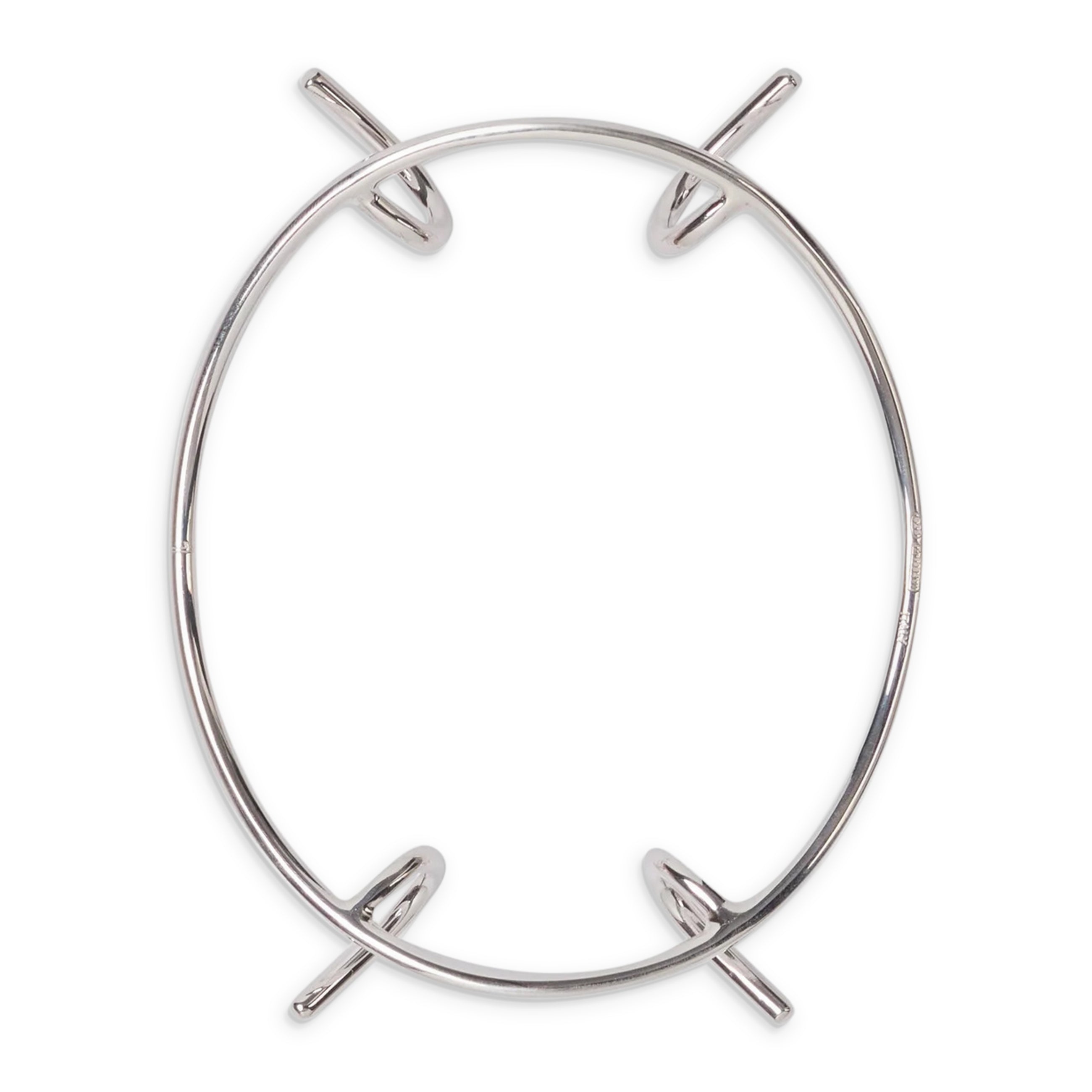 Maison Margiela Four Stitches Mouth Piece Silver front