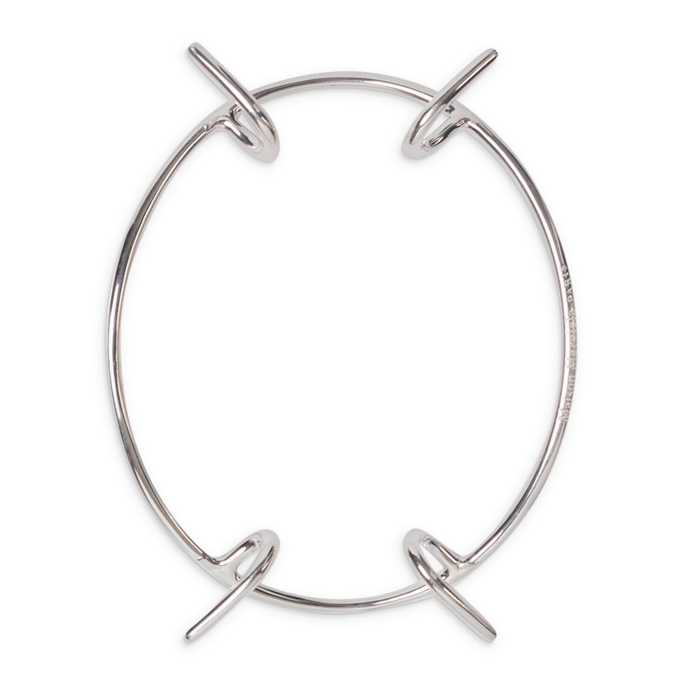 Maison Margiela Four Stitches Mouth Piece Silver back