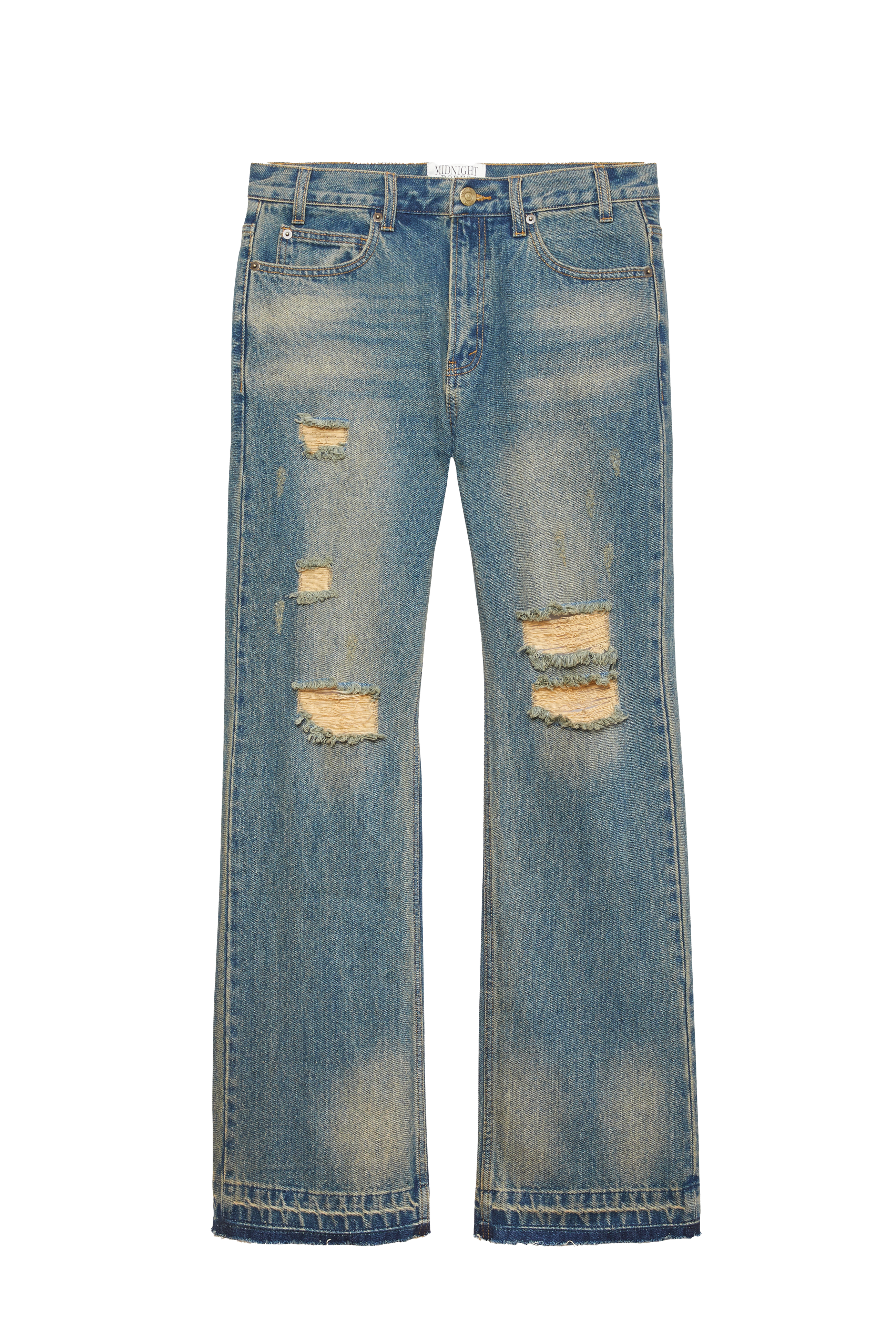 Midnight Rodeo Distressed Vintage Wash Jeans Vintage Wash