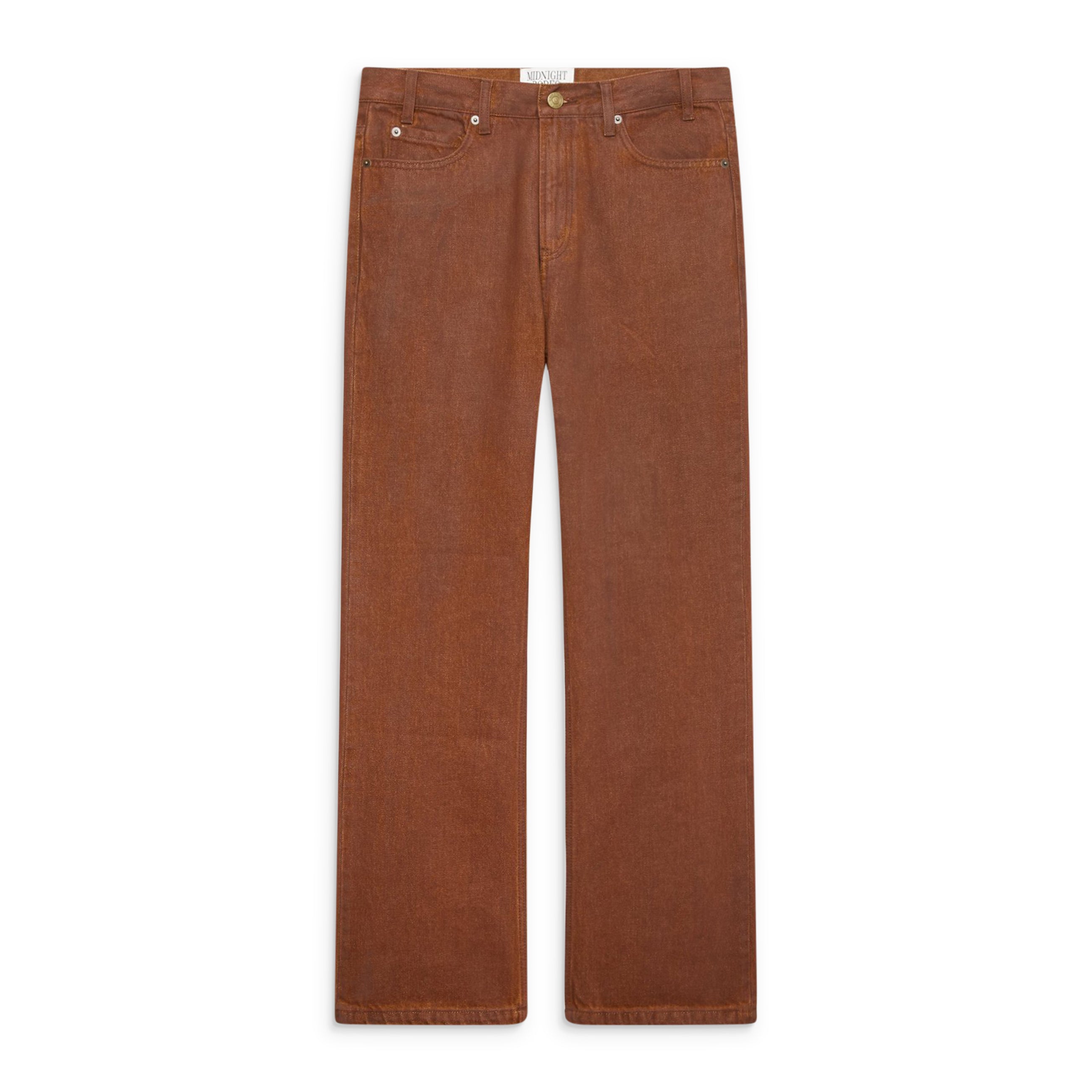 Midnight Rodeo Coated 5-Pocket Denim Brown