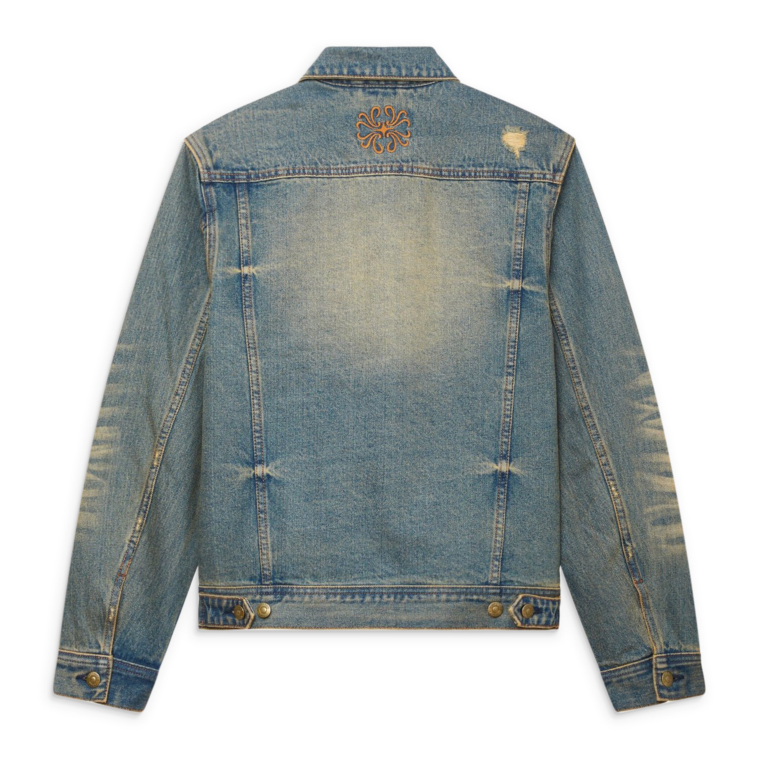 Midnight Rodeo Distressed Vintage Wash Trucker Blue