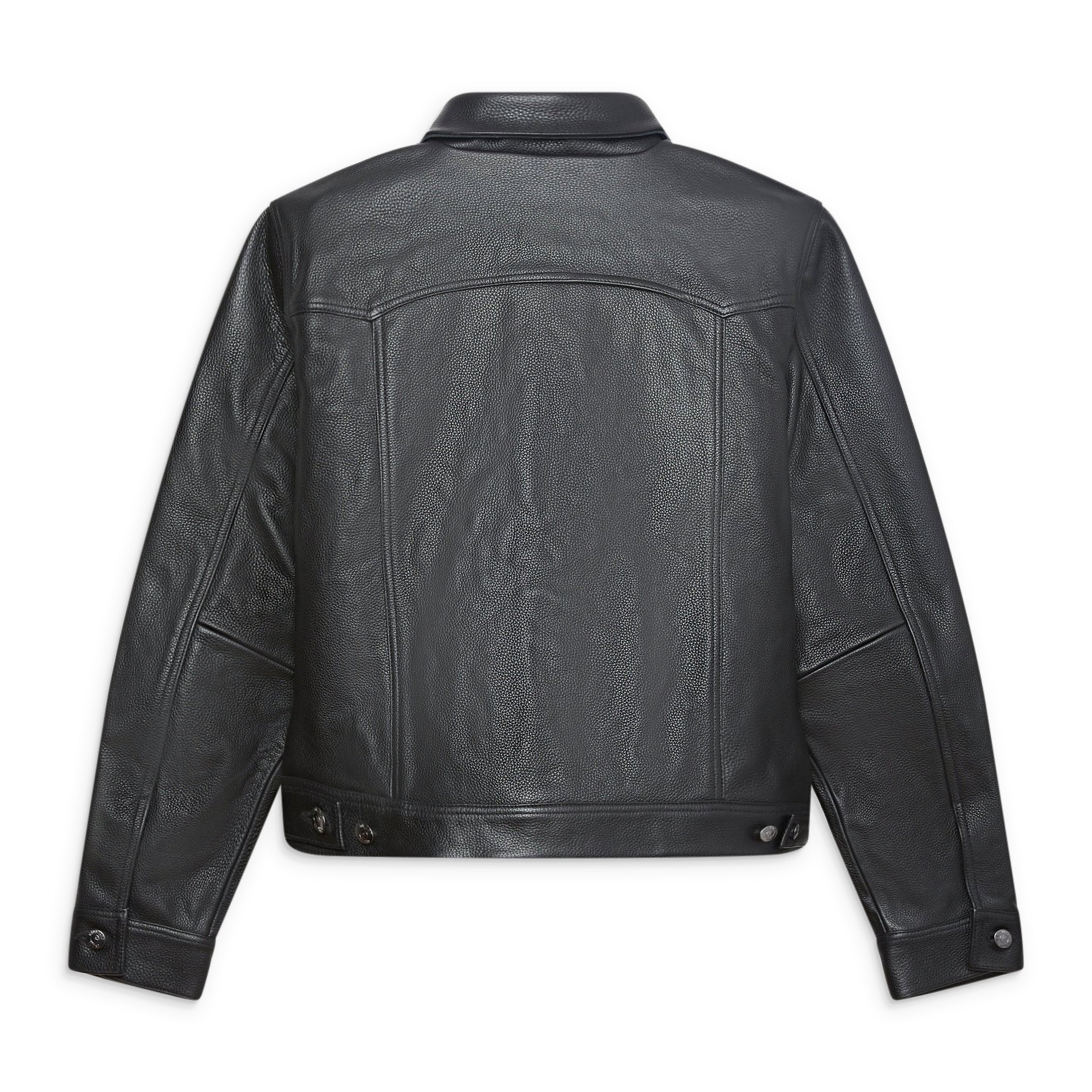 Midnight Rodeo Leather Trucker Black