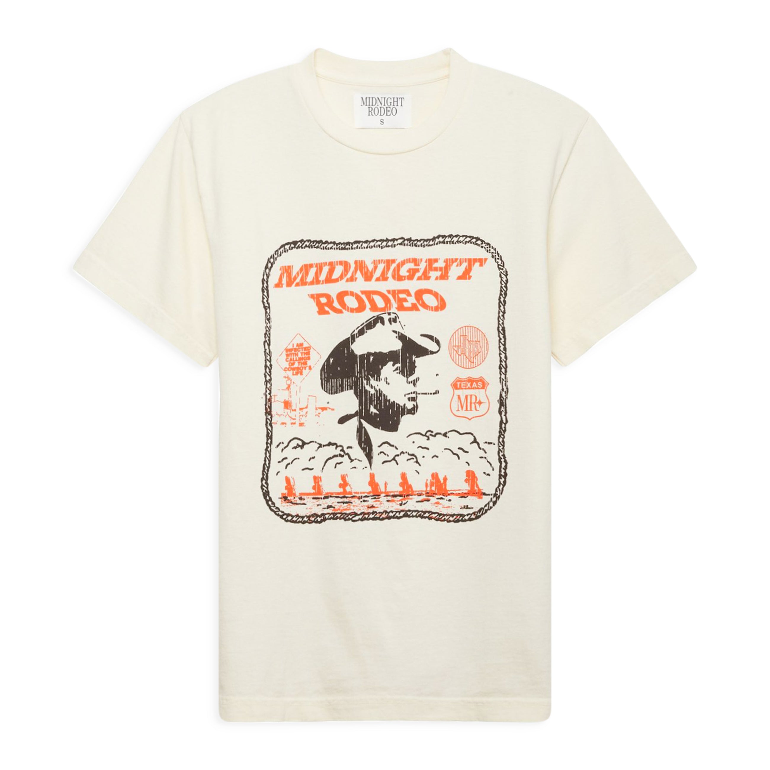 Midnight Rodeo Western Tee Cream