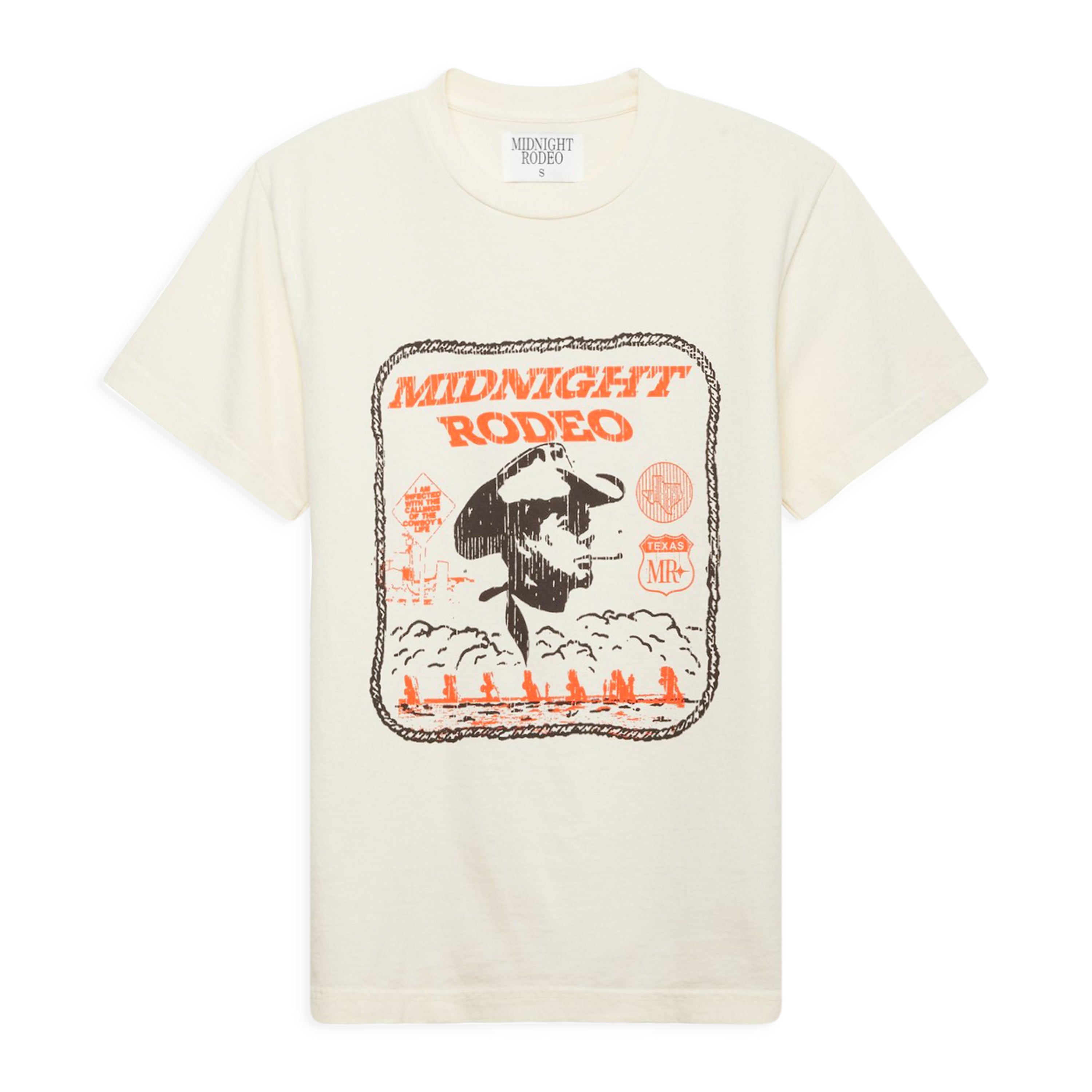 Midnight Rodeo Western Tee Cream