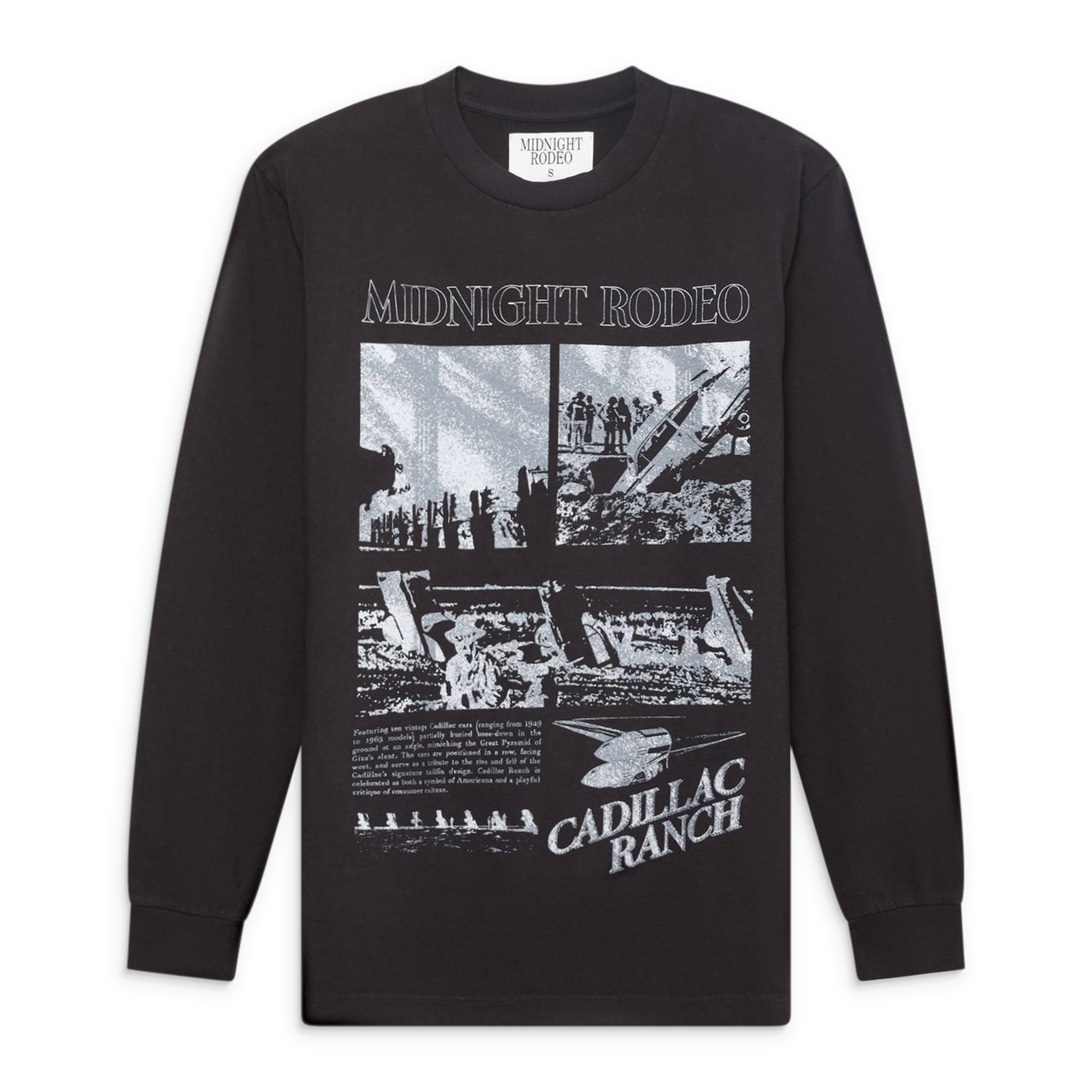 Midnight Rodeo Cadillac Ranch Ls Tee Black