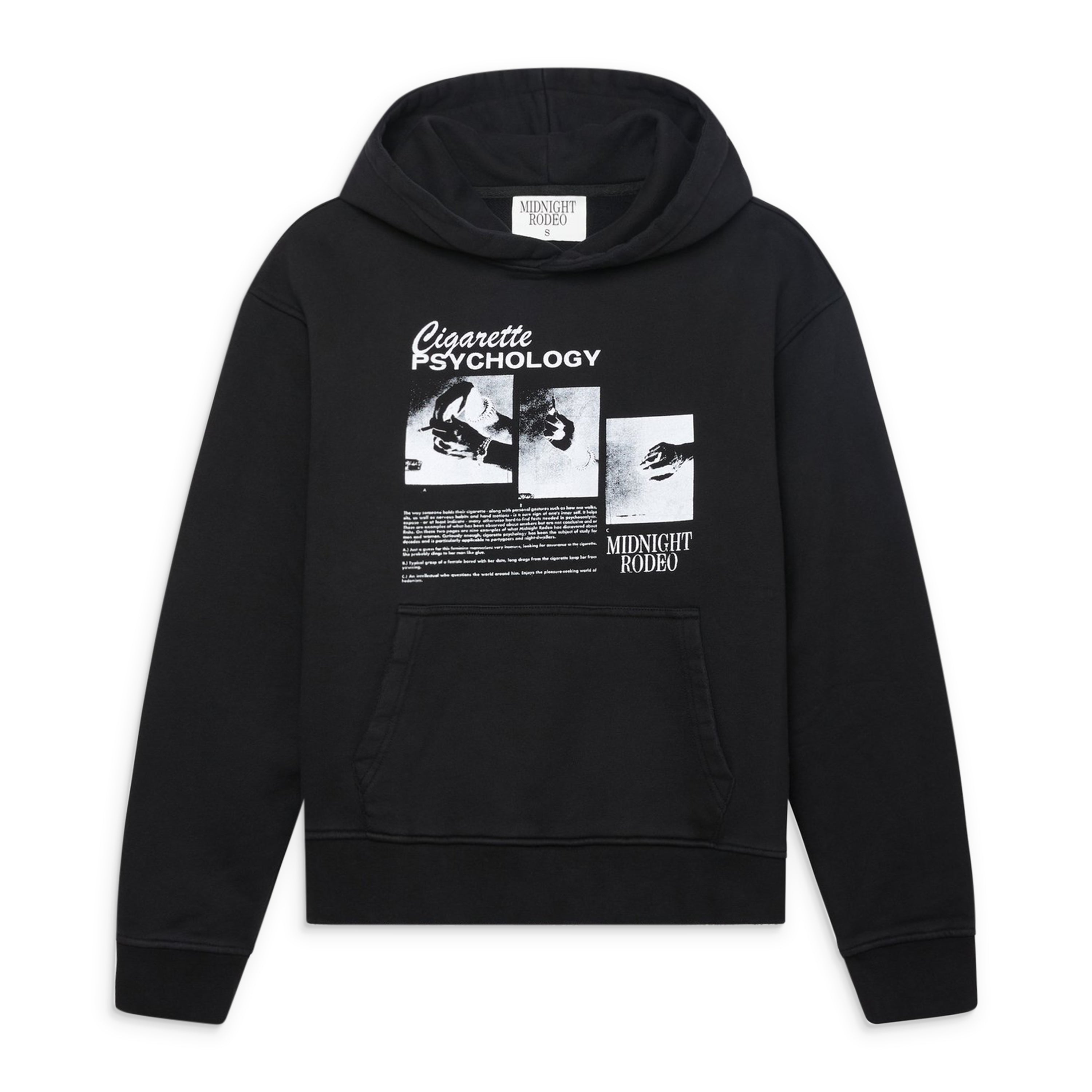 Midnight Rodeo Cigarette Psychology Hoodie Black