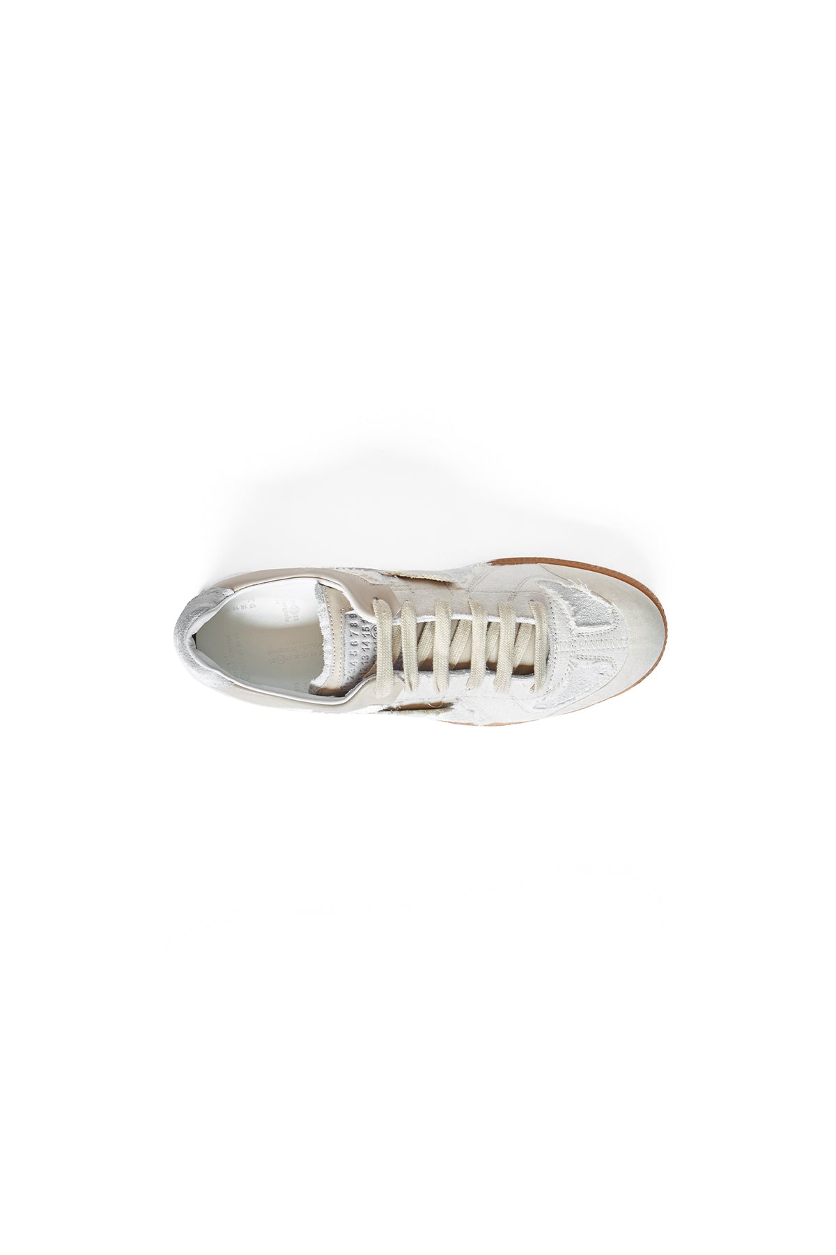 Maison Margiela Inside Out Low Top Replica Sneaker In Beige 10760