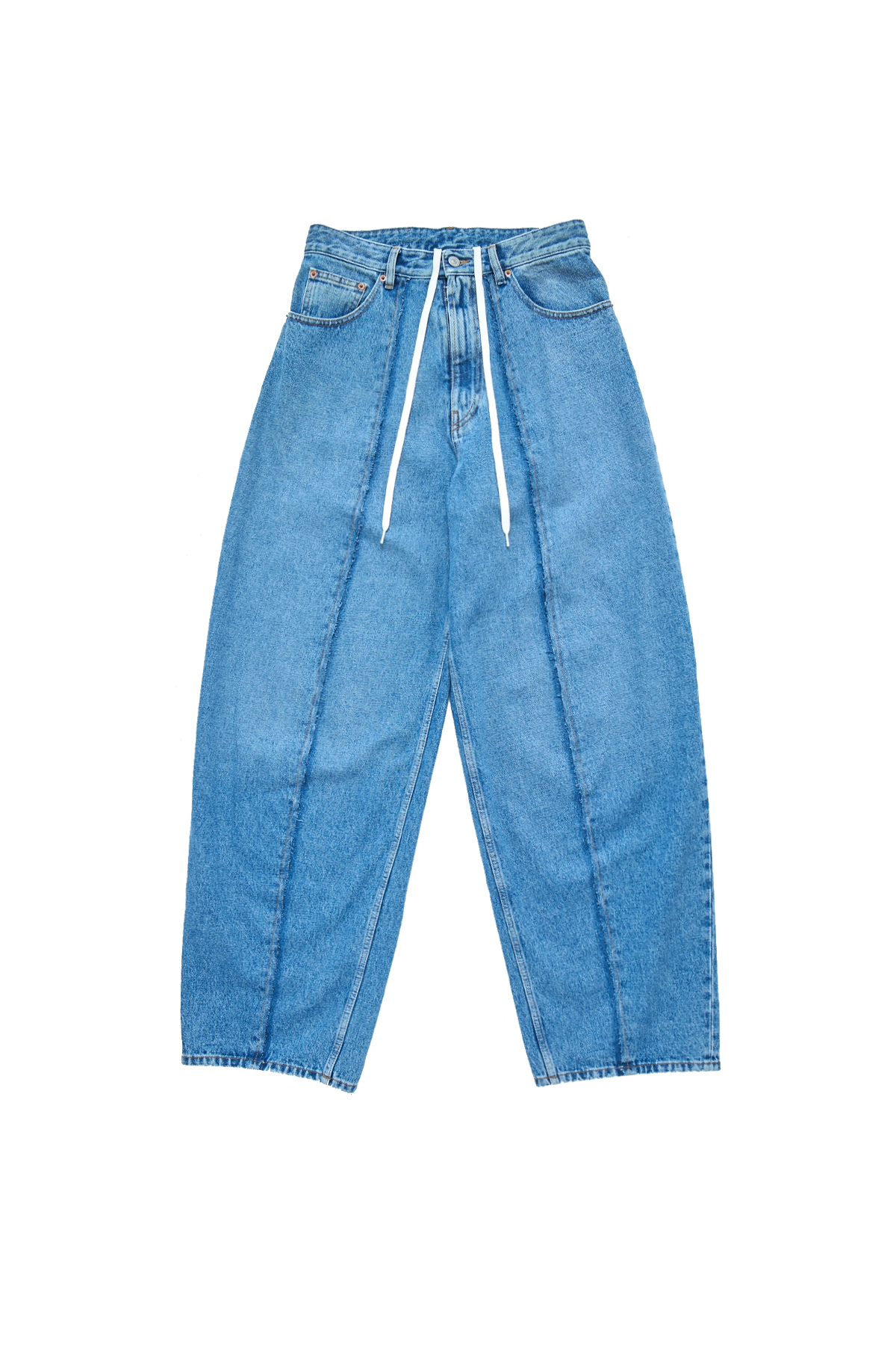 MM6 Blue Denim With Front Seam Medium Blue
