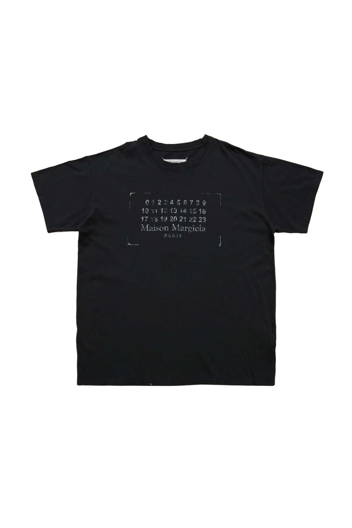 Maison Margiela Logo Stamp Tee Black