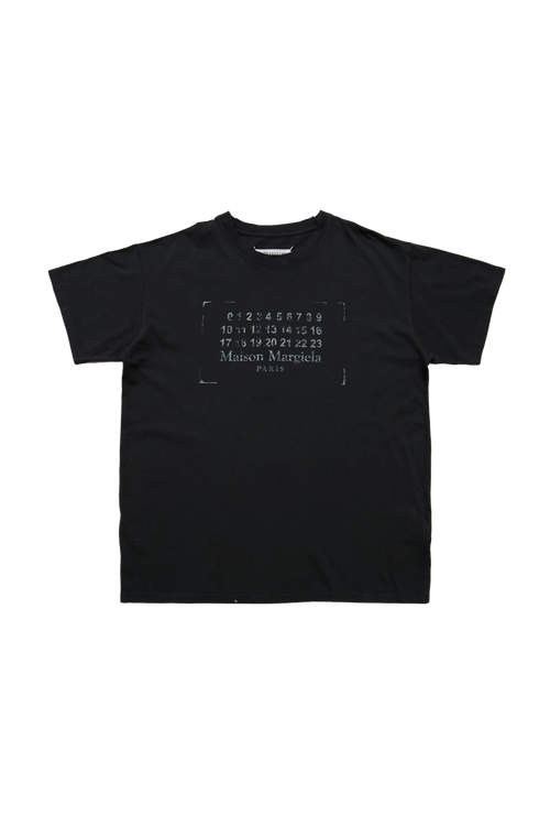 Maison Margiela Logo Stamp Tee Black – ESSXNYC