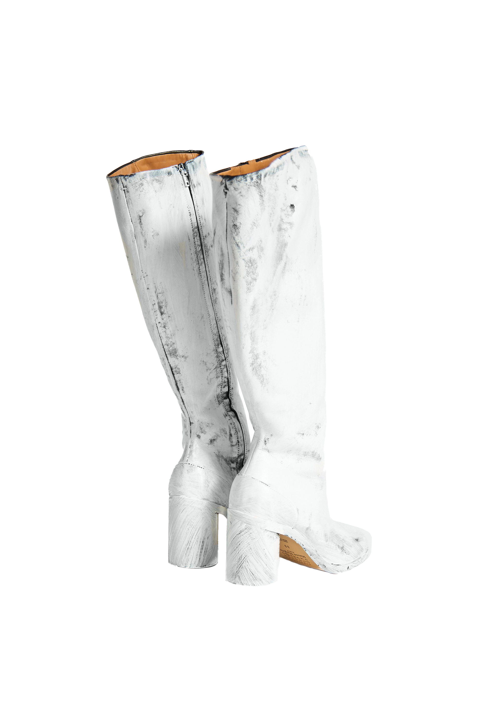 Maison Margiela White Tabi Painted Bianchetto Boots ESSXNYC