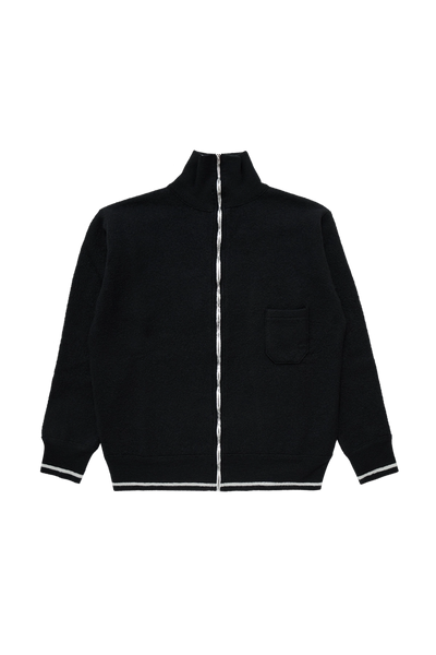 Maison Margiela Zip Up Sweater Black/Off White – ESSXNYC