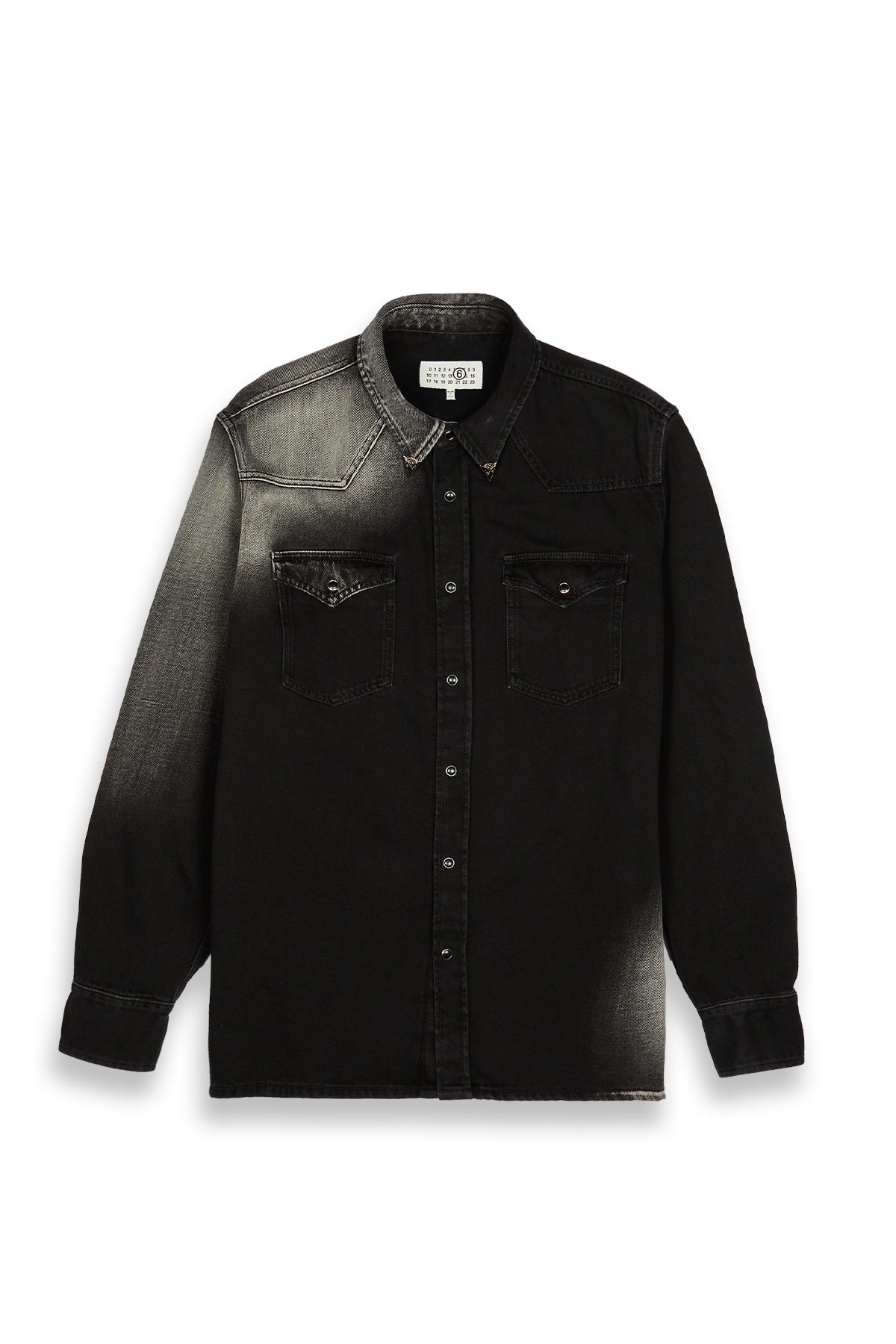 MM6 Maison Margiela Ombre Denim Shirt Black