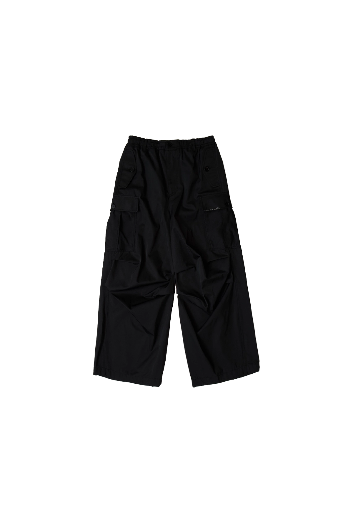 Marni Taffeta Wide Leg Cargo Pants Black 1
