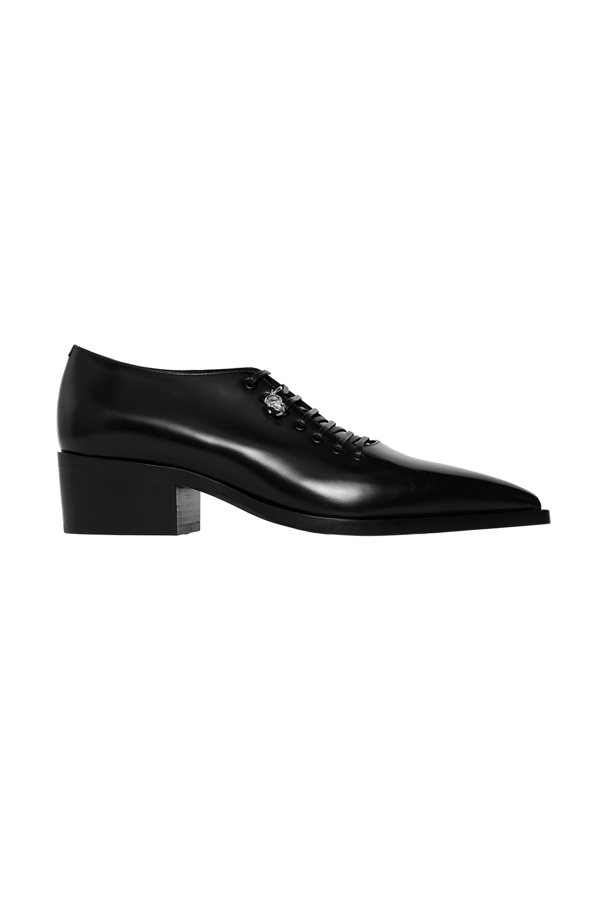 McQueen Lace Up Derby With Skull Black
