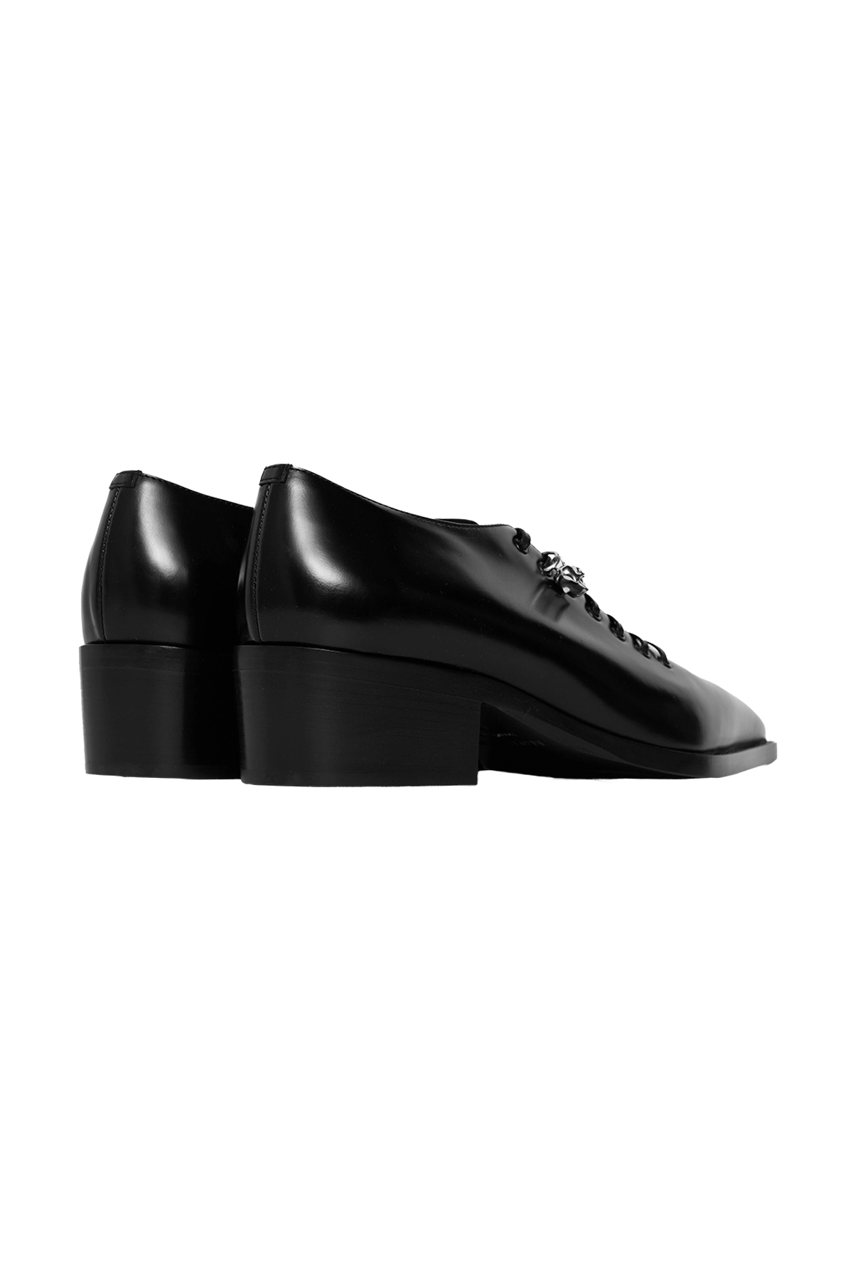 McQueen Lace Up Derby With Skull Black