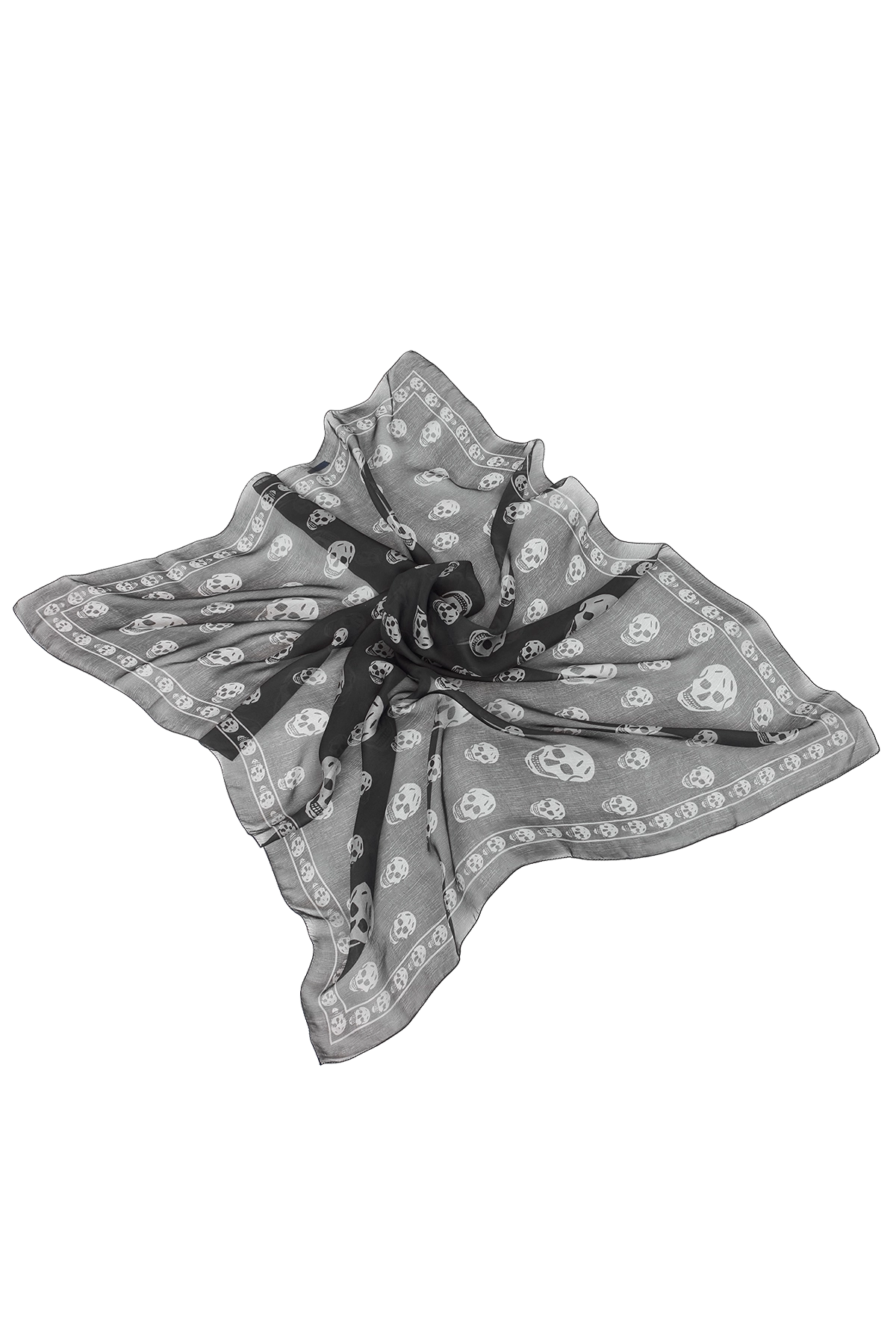 McQueen Skull Silk Scarf at Essx Nyc