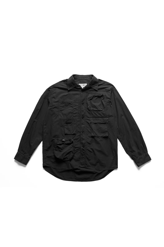 MM6 Maison Margiela Military Long Sleeve Shirt With Cargo Pockets Black 9165