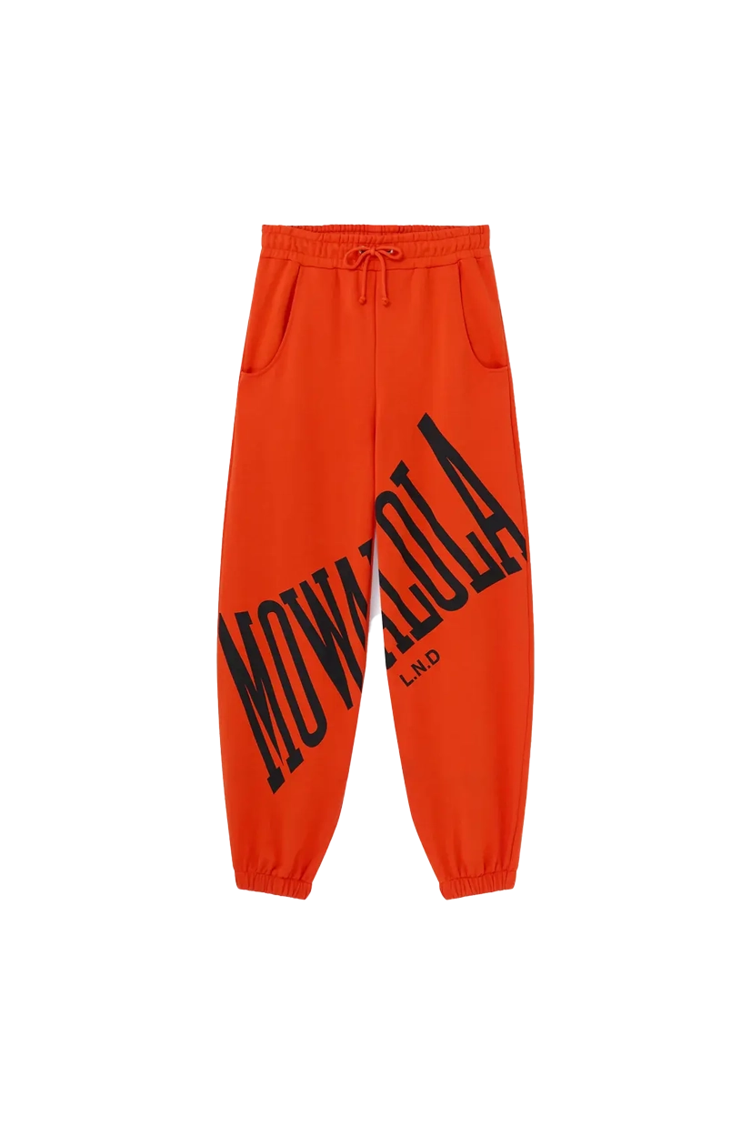 Mowalola Stamp Joggers Orange