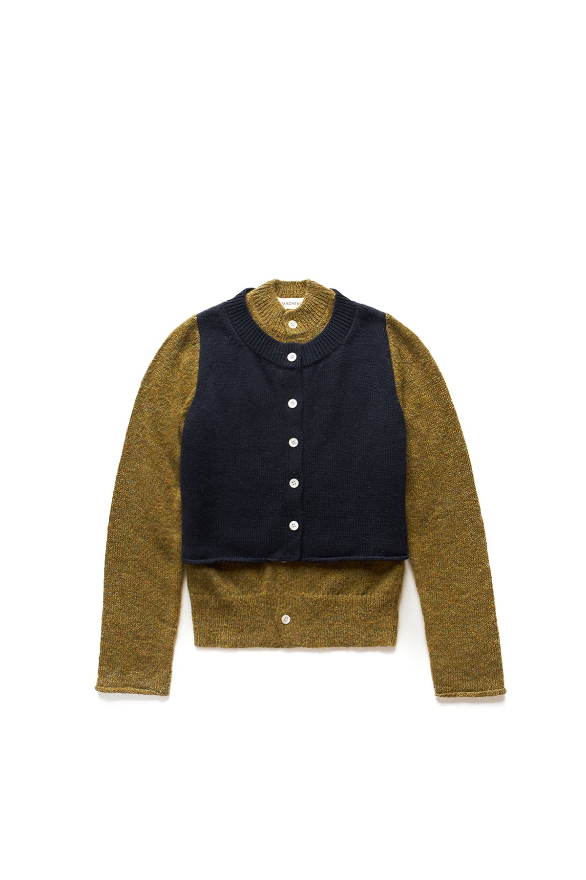 Namacheko Layered Cardigan Green 11877