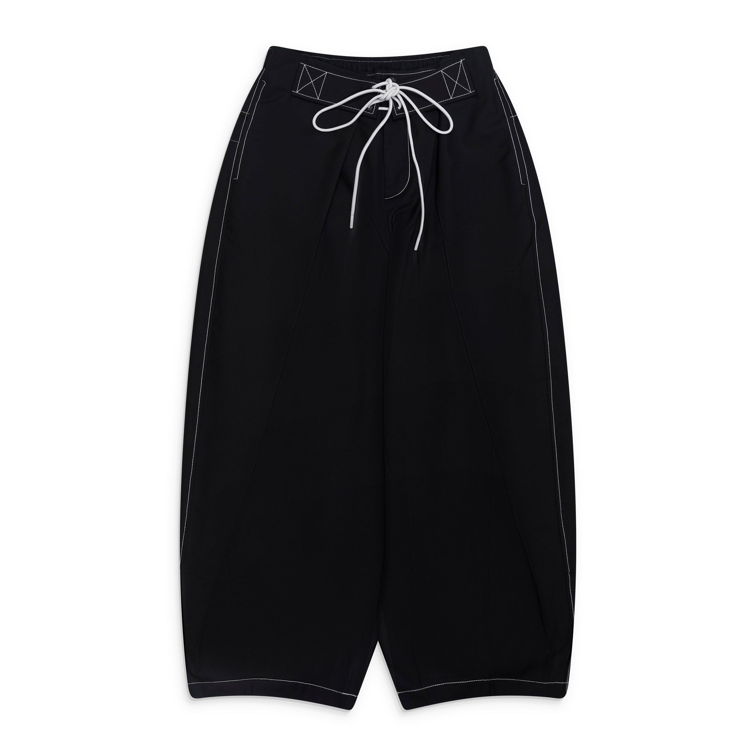 Namesake Folding Wide Swim Trousers Black - front