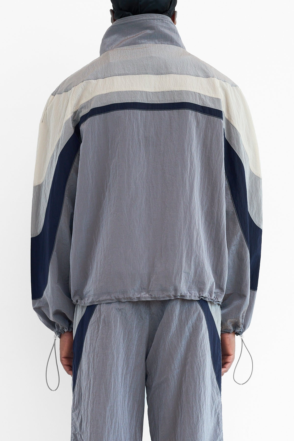 ERL Nylon Rave Jacket Grey Back