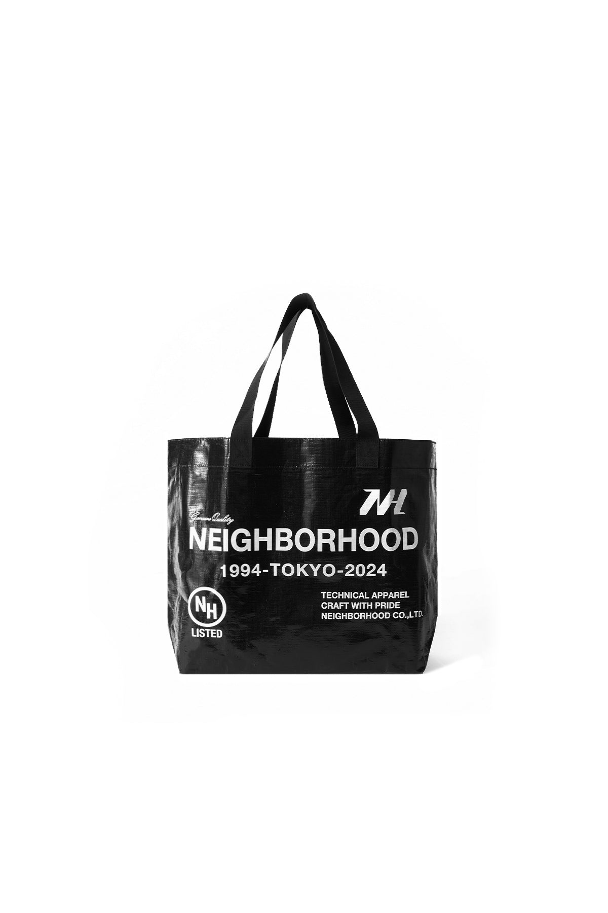 Neighborhood Logo Flex Bag In Black 12034