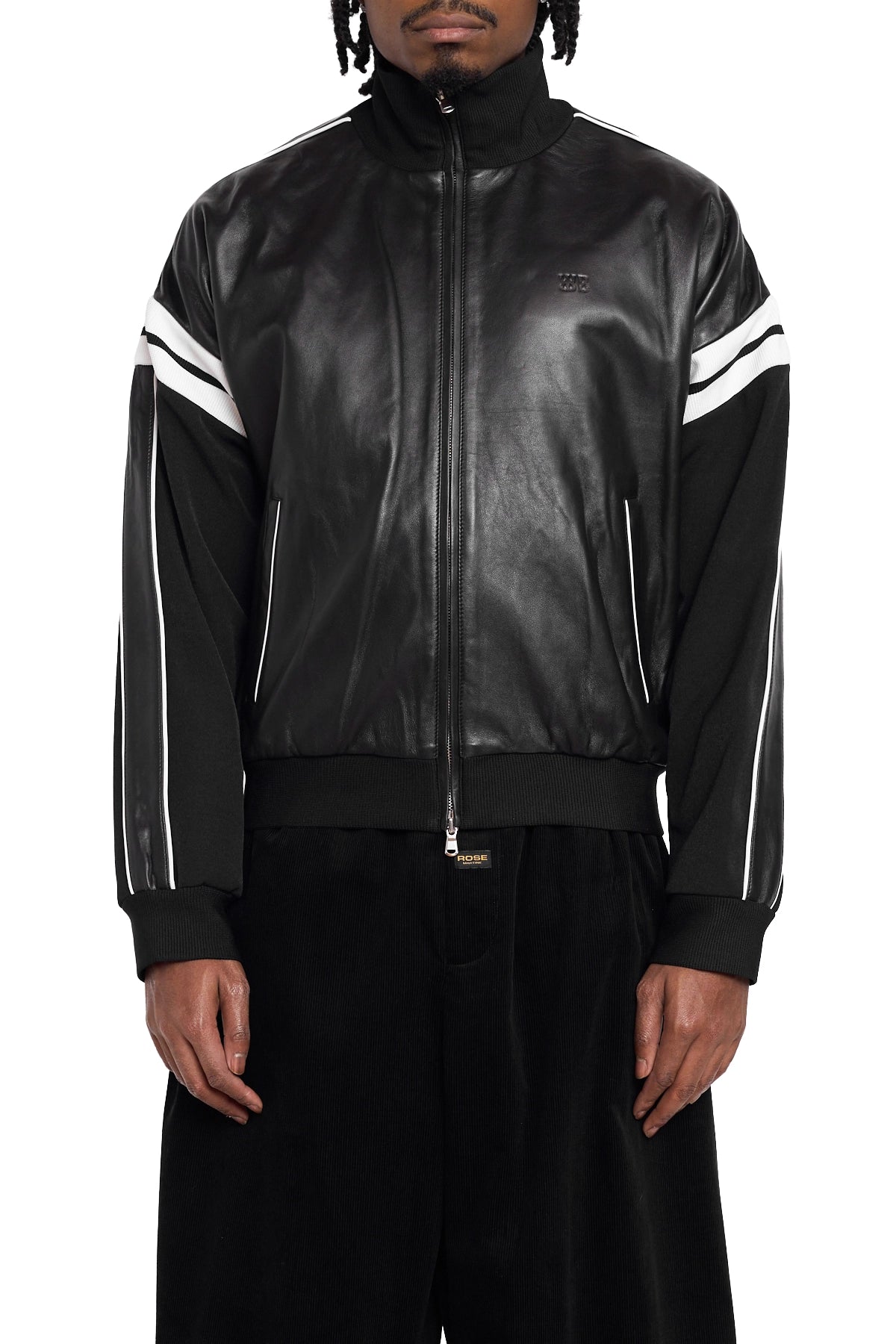 Wales Bonner Nomad Leather Jacket Black