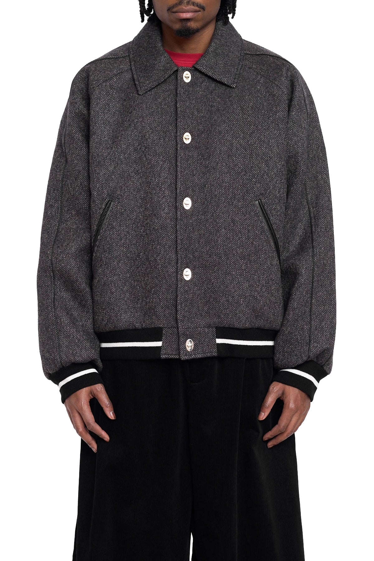 Wales Bonner Homecoming Varsity Grey Melange