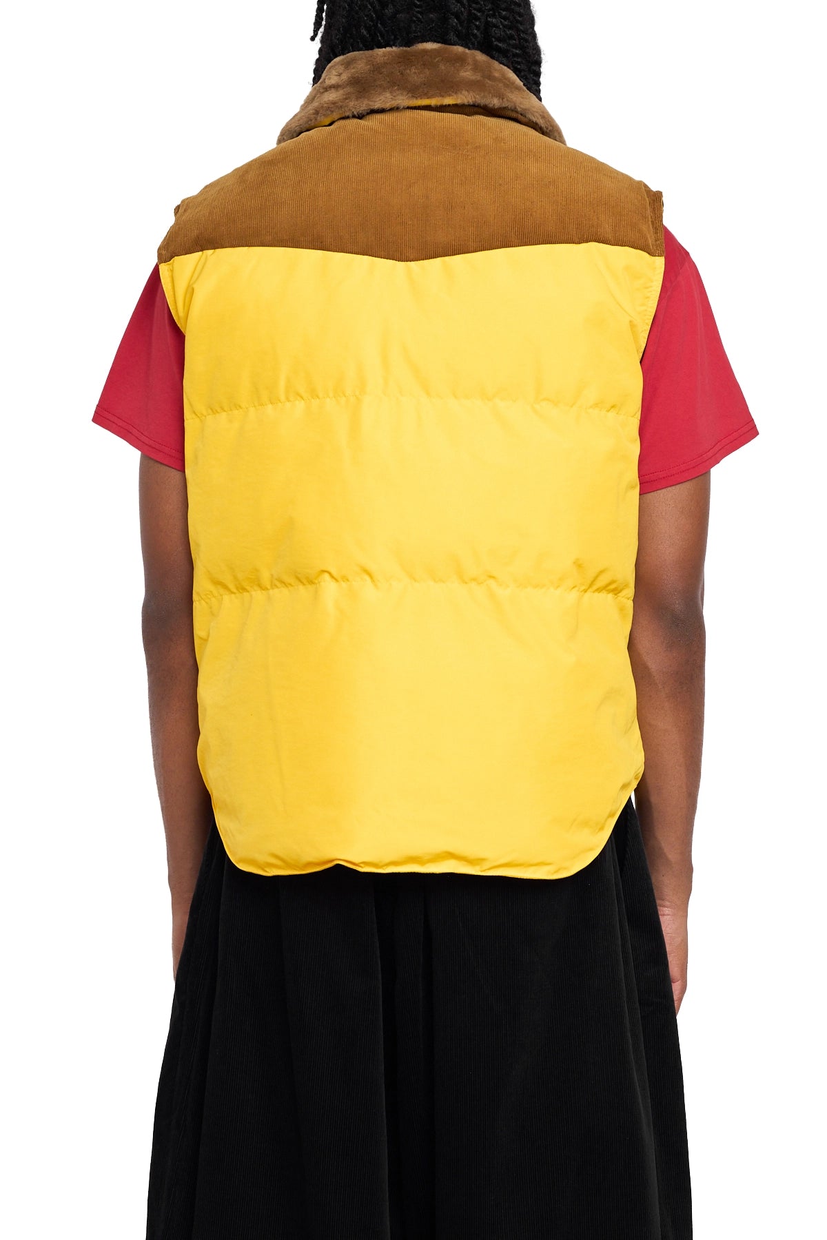 Wales Bonner Brixton Vest Yellow / Brown