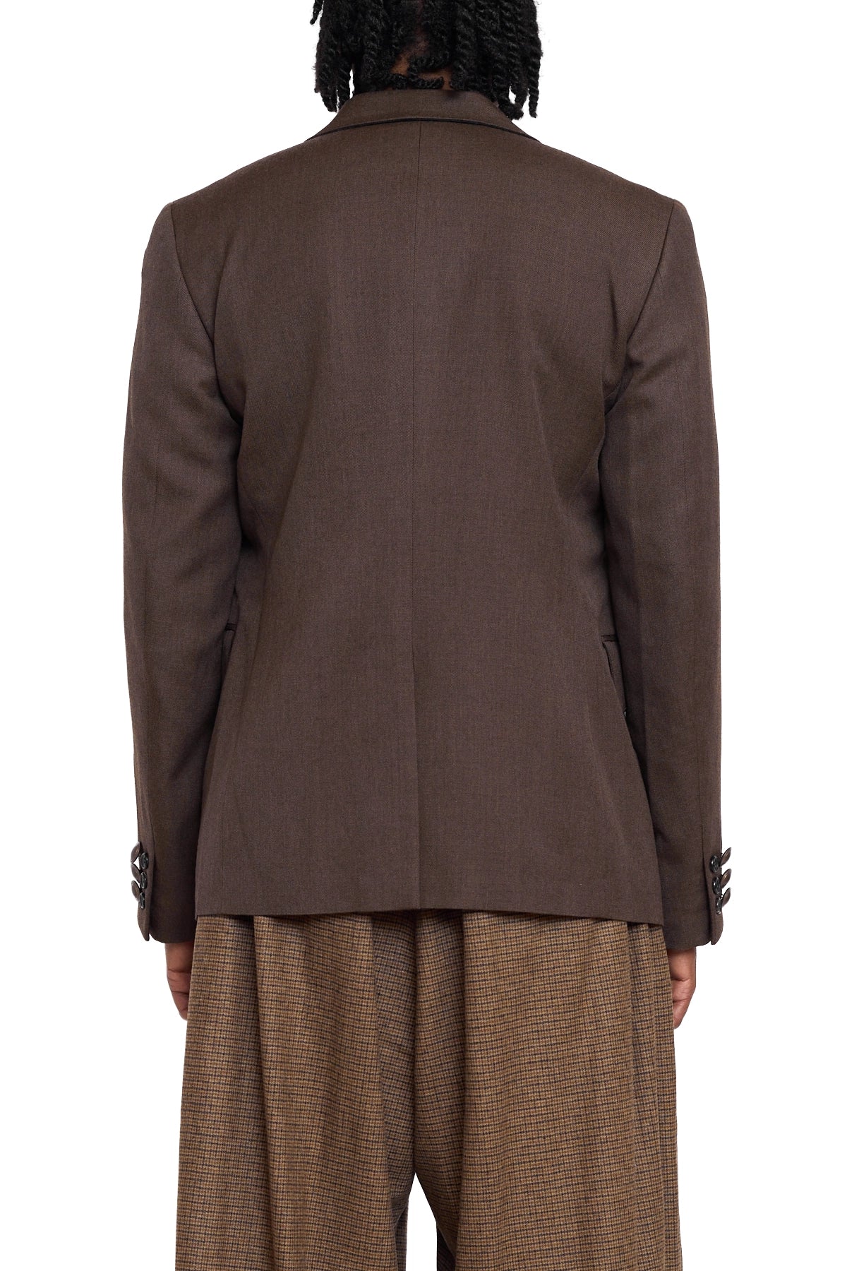 Comme Des Garcons Homme Plus Military Blazer With Buttons 1-Brown