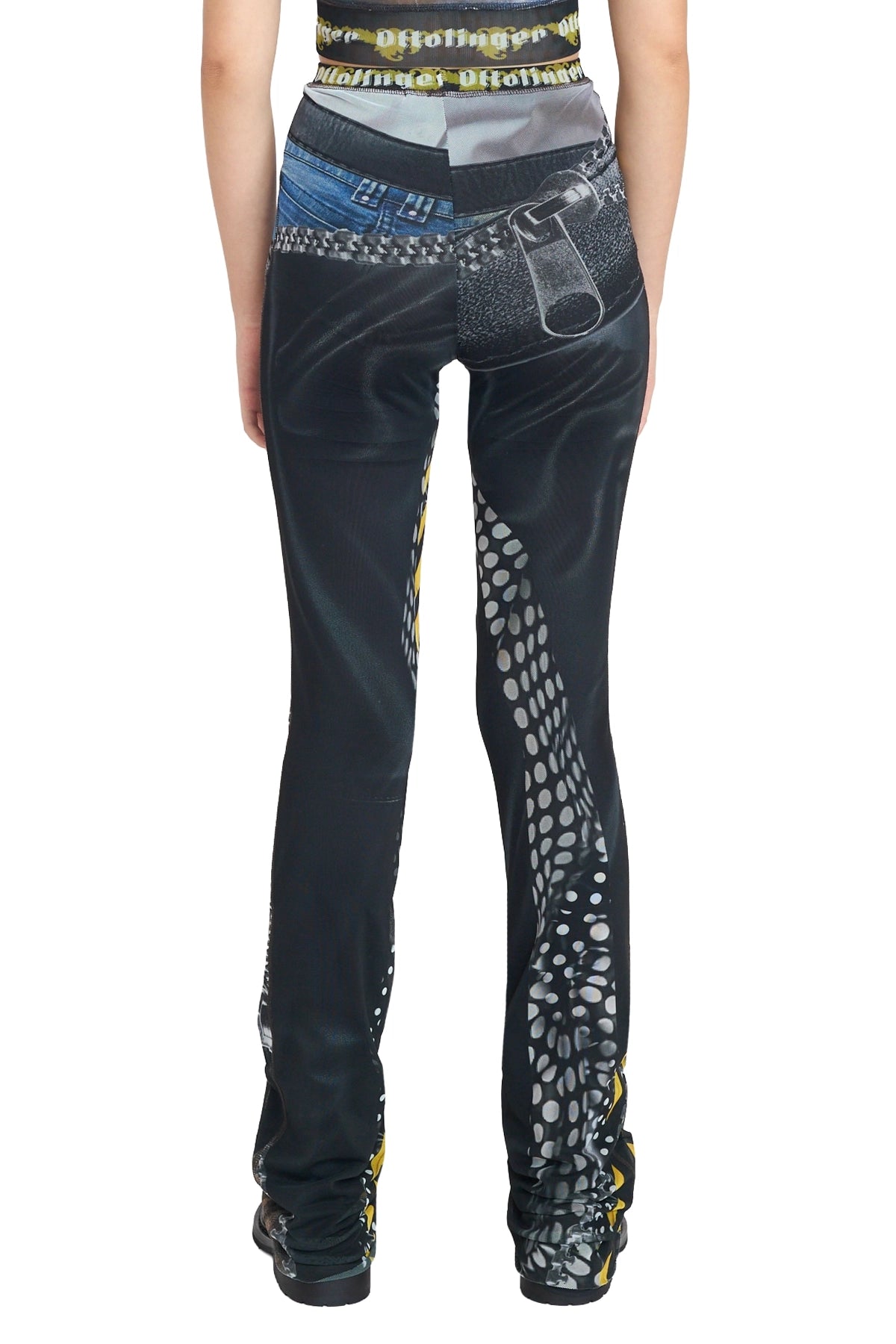 Ottolinger Mesh Pants Polka Dot Zip Print