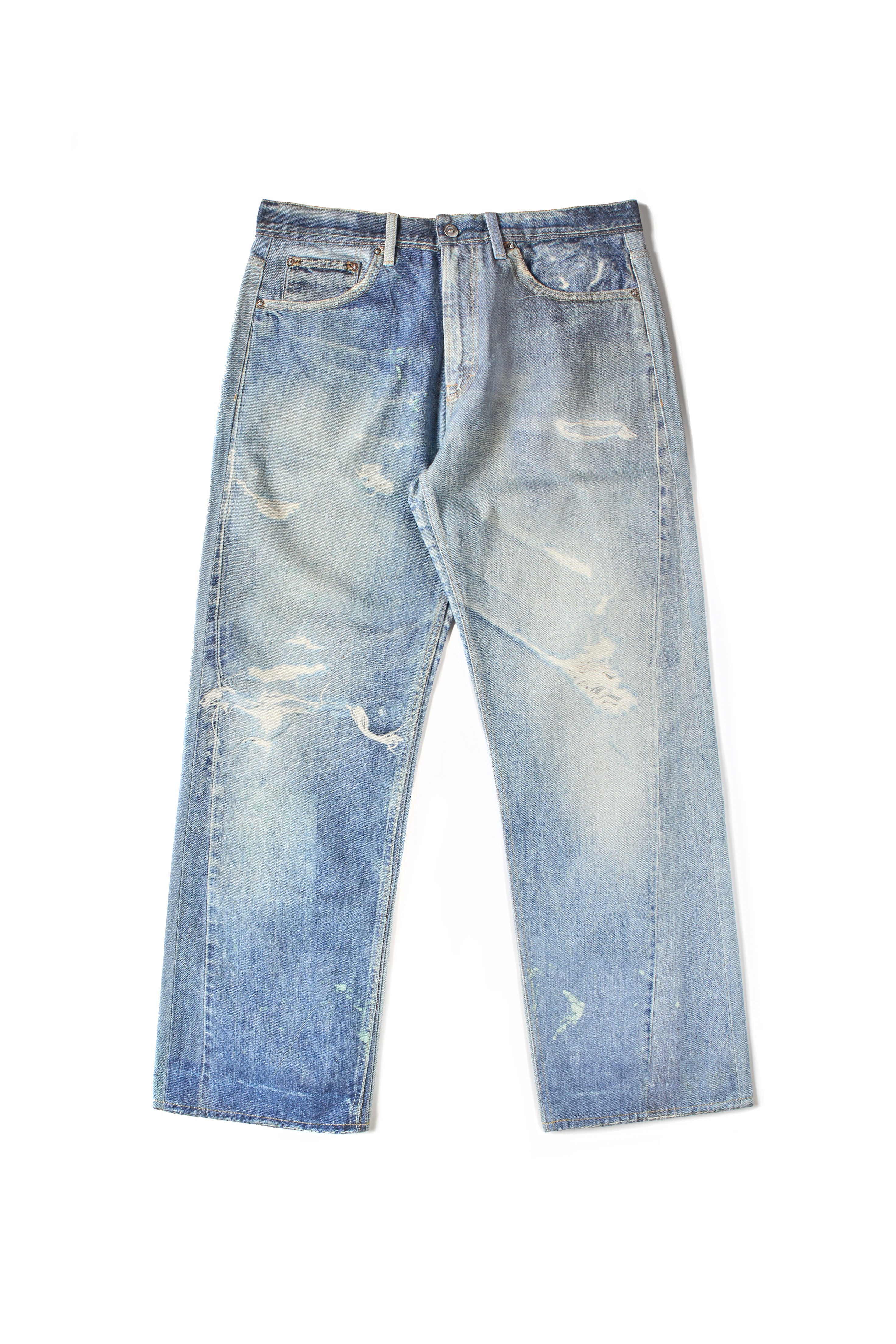 OUR LEGACY Third Cut Digital Print Denim Blue