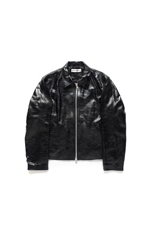 Our Legacy Leather Mini Jacket Black 9693