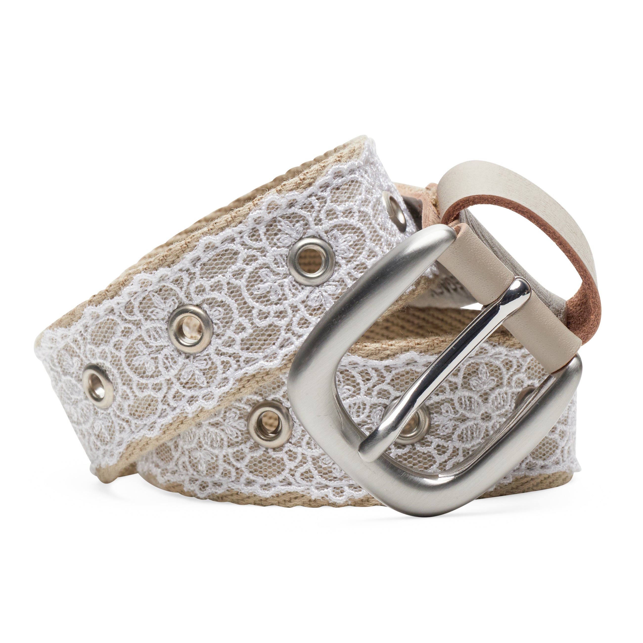 Our Legacy 3 Cm Lace Belt White