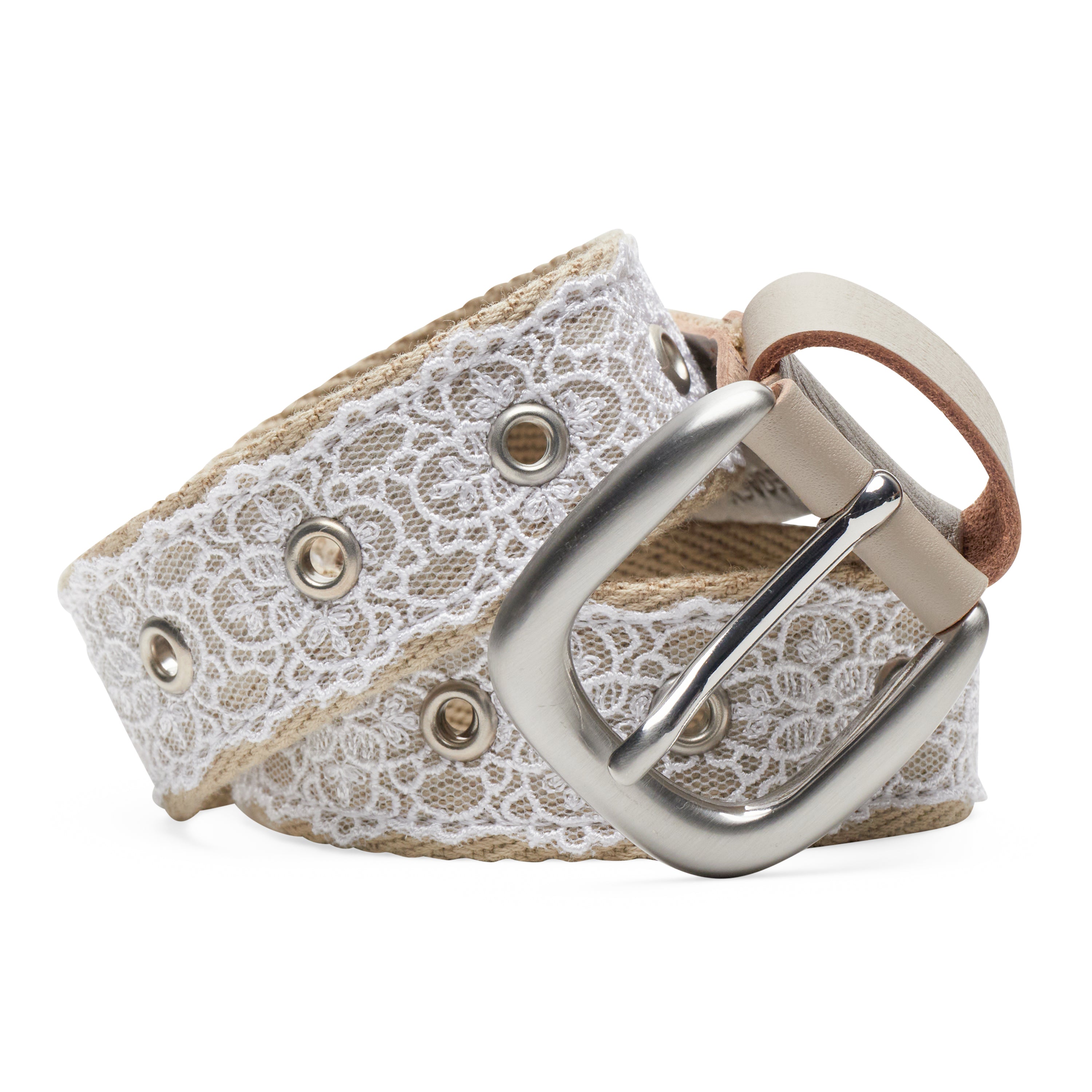 Our Legacy 3 Cm Lace Belt White