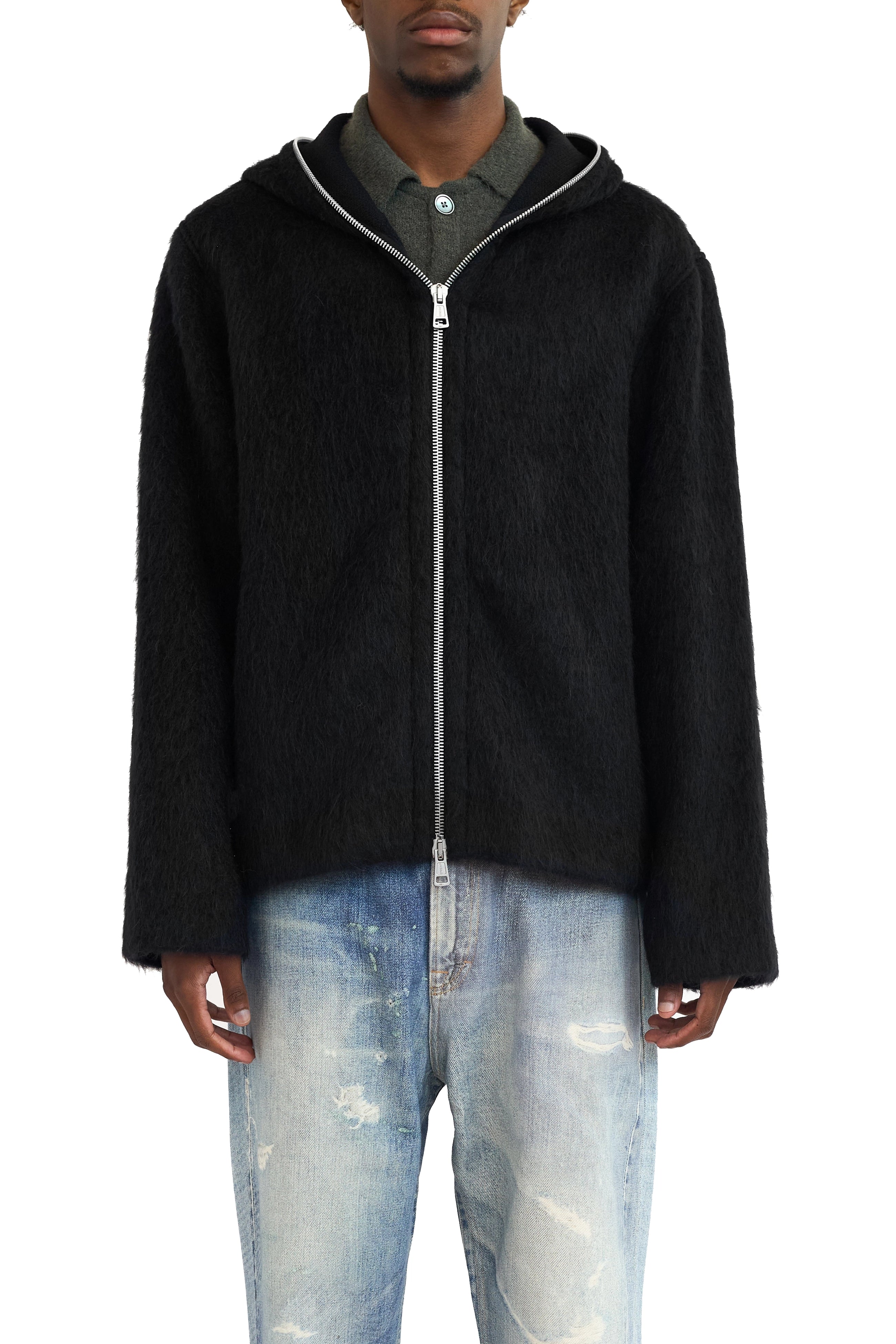 Our Legacy Full Zip Hood Black