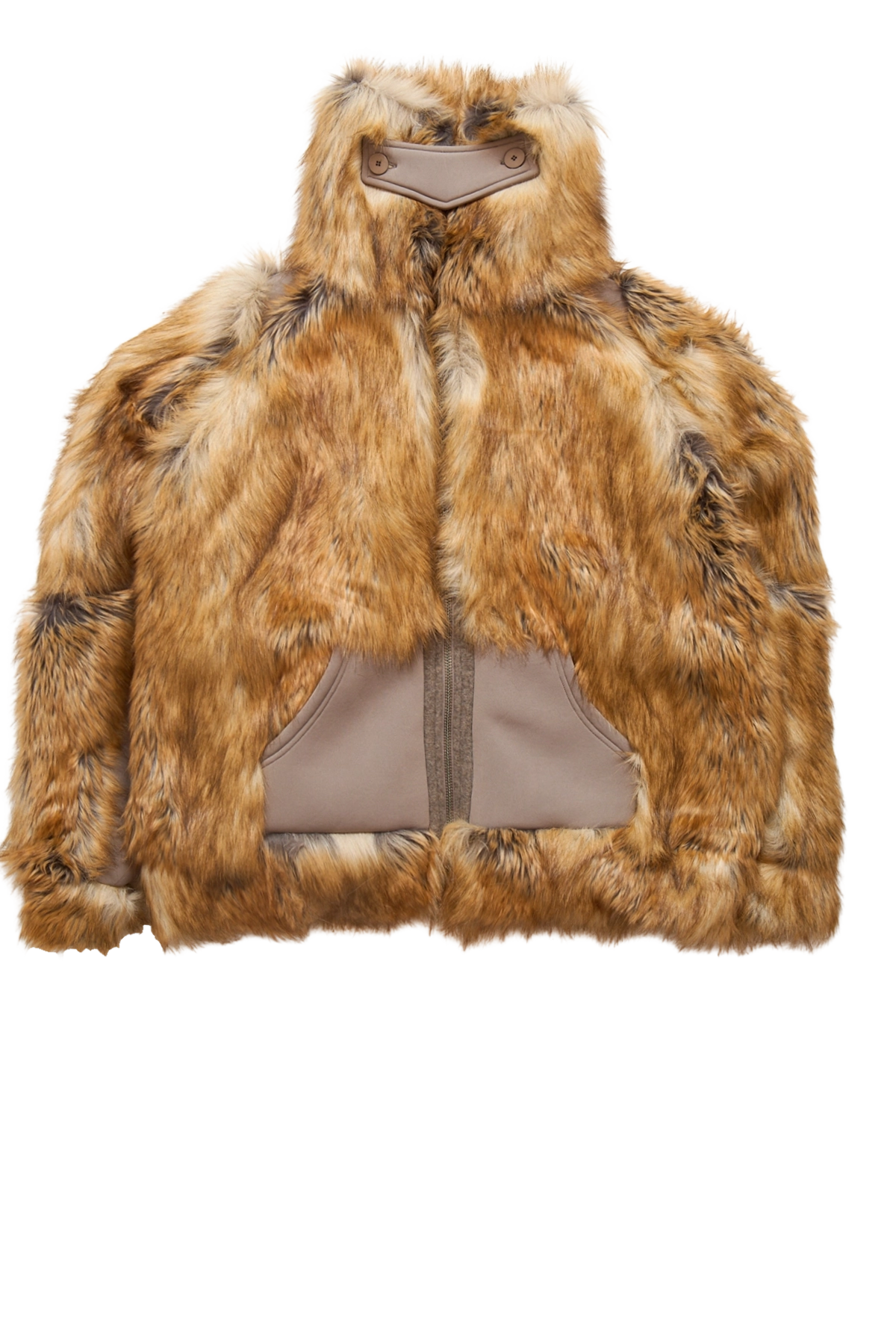 Ottolinger Oversized Fury Multiline Jacket Furry