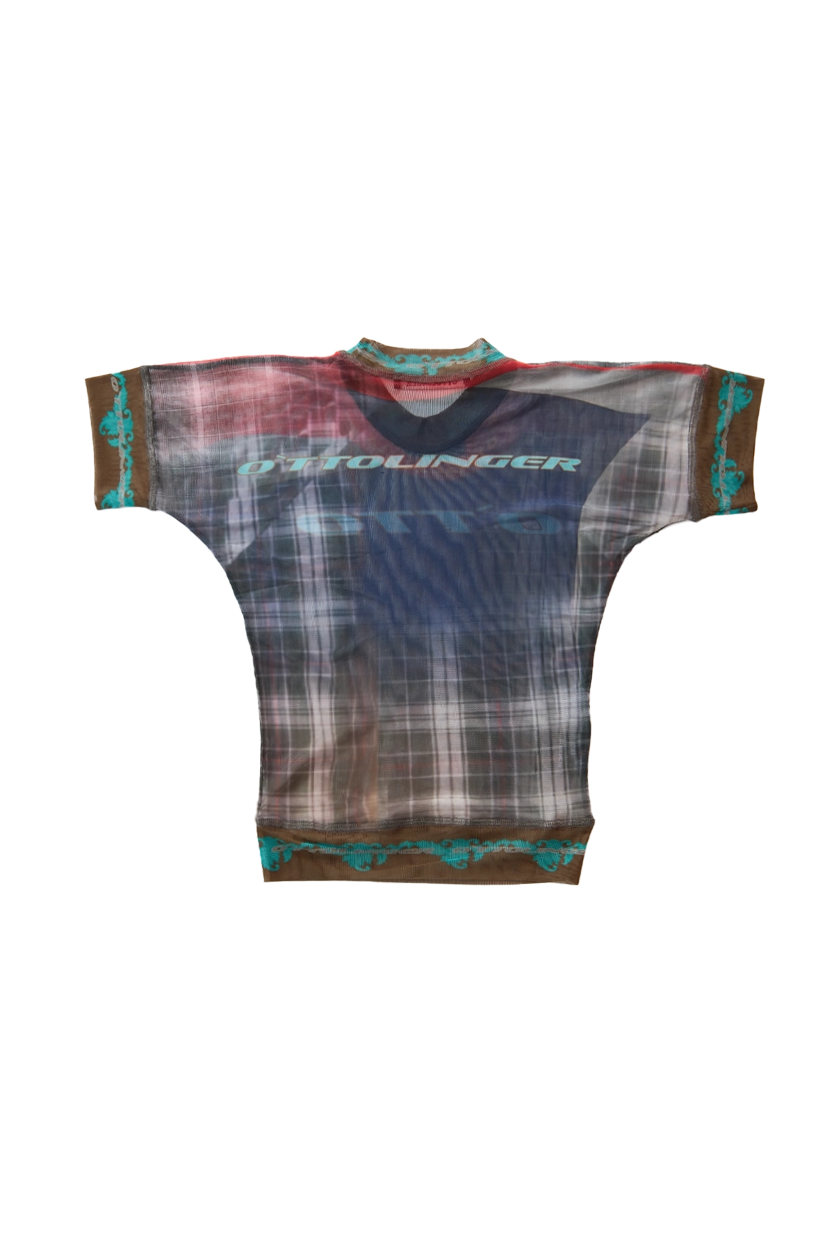 Ottolinger Mesh T-Shirt Surf Plaid Print Blue – ESSXNYC Ottolinger Mesh T-Shirt Surf Plaid Print Blue – ESSXNYC