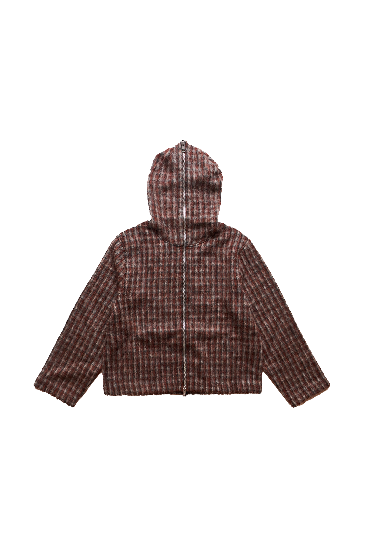 Our Legacy Check Full Zip Hood Brown