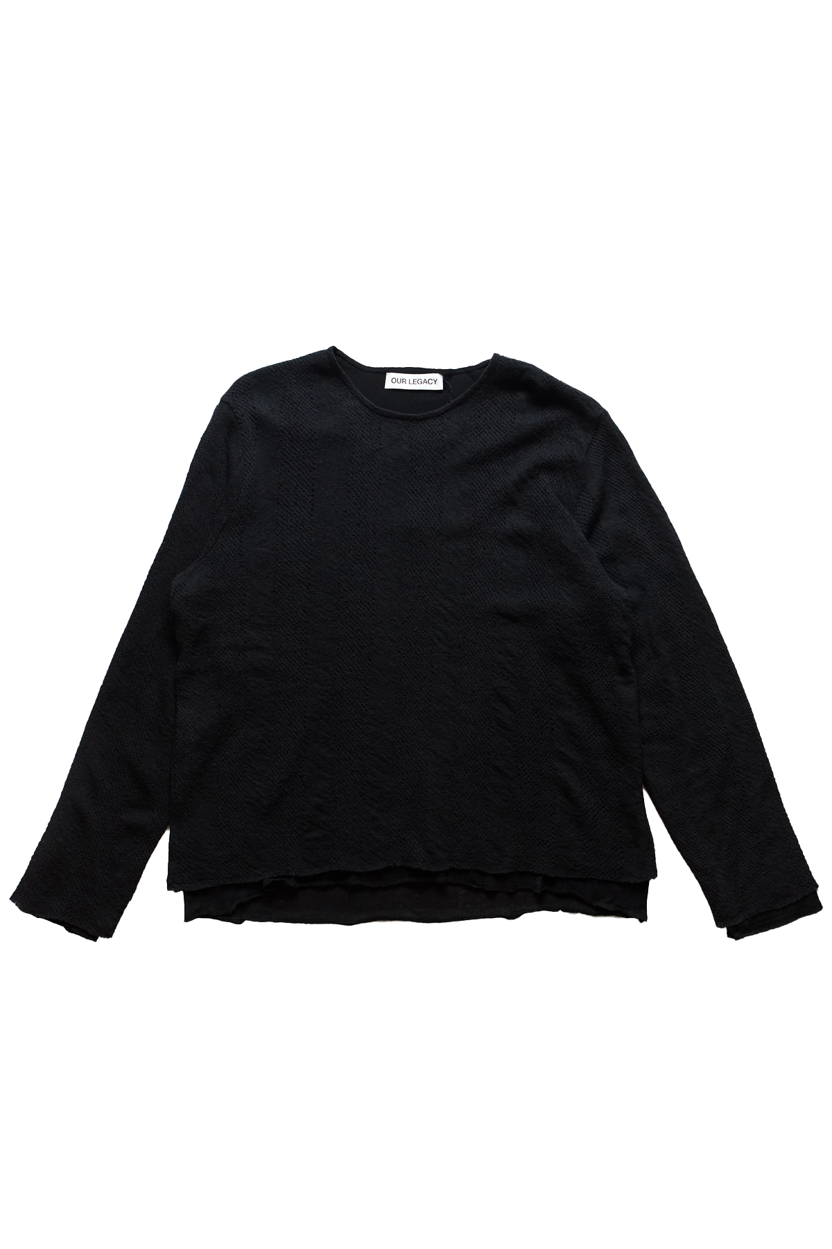 Our Legacy Regular Longsleeve Paisley Pattern Black