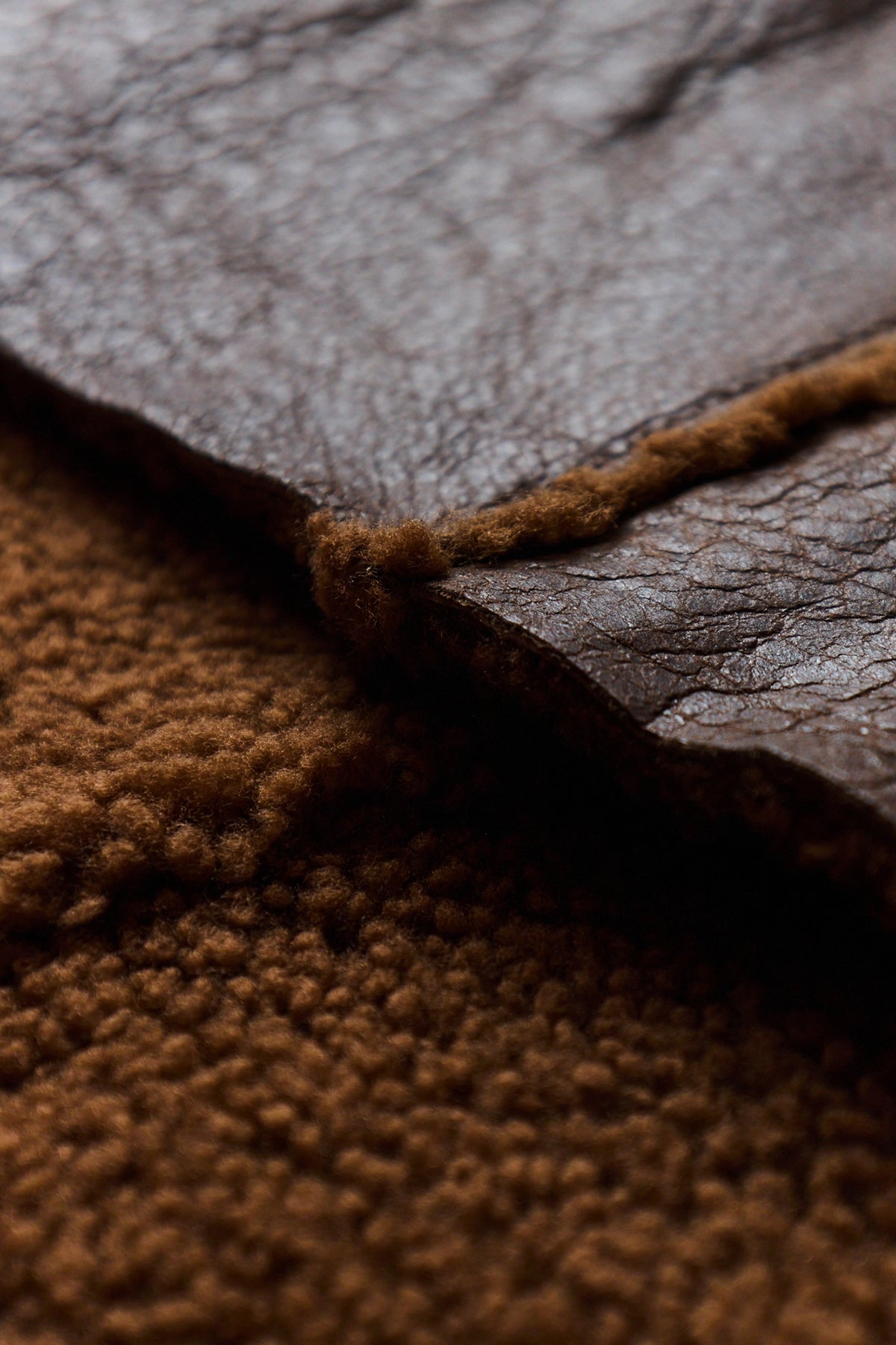 Our Legacy Shearling Scarf Brown 1