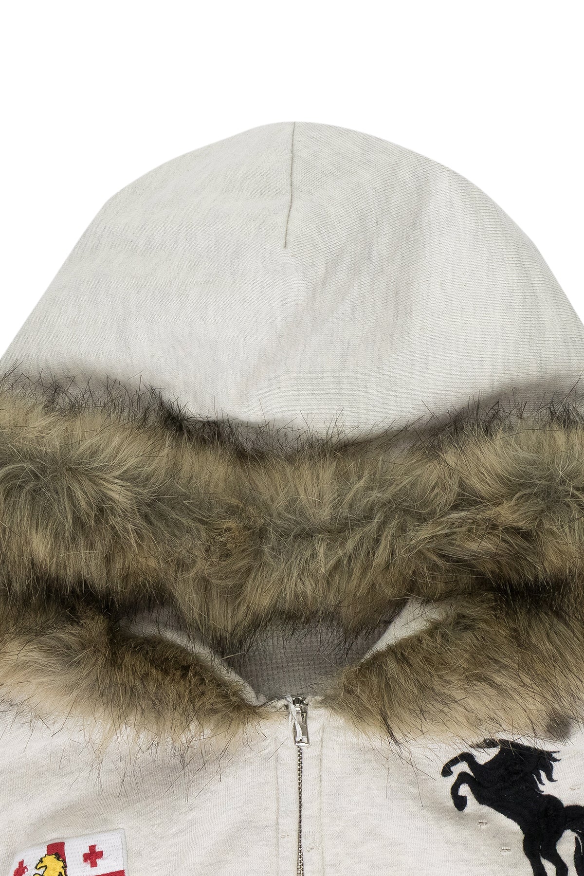 Protocol Index Buttivore Fur Lining Zip Hoodie Beige – ESSXNYC